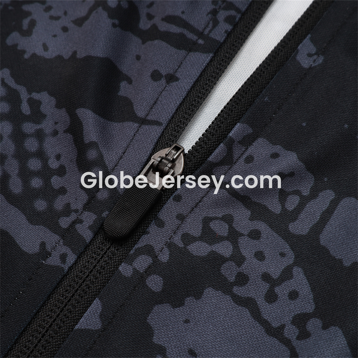 GlobeJersey-Corinthians 25-26 Jacket Training Tracksuit - Black and Gray Pattern Jackets & Black Pants