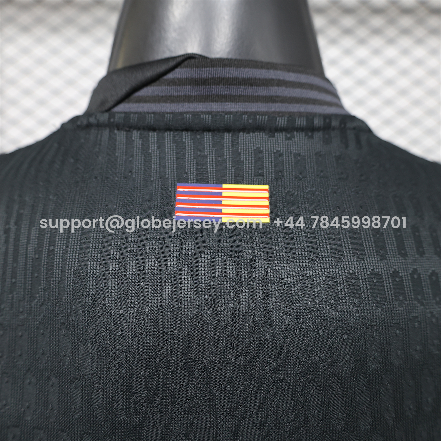 GlobeJersey-Barcelona 25-26 Blue Texture Black Special Jersey - Player Version