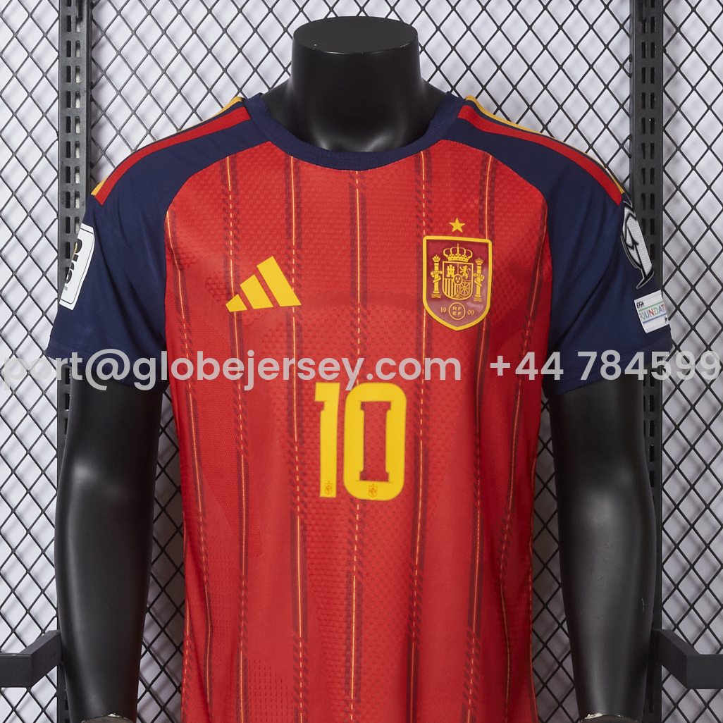 GlobeJersey-Spain 2026 Home Jersey - Player Version