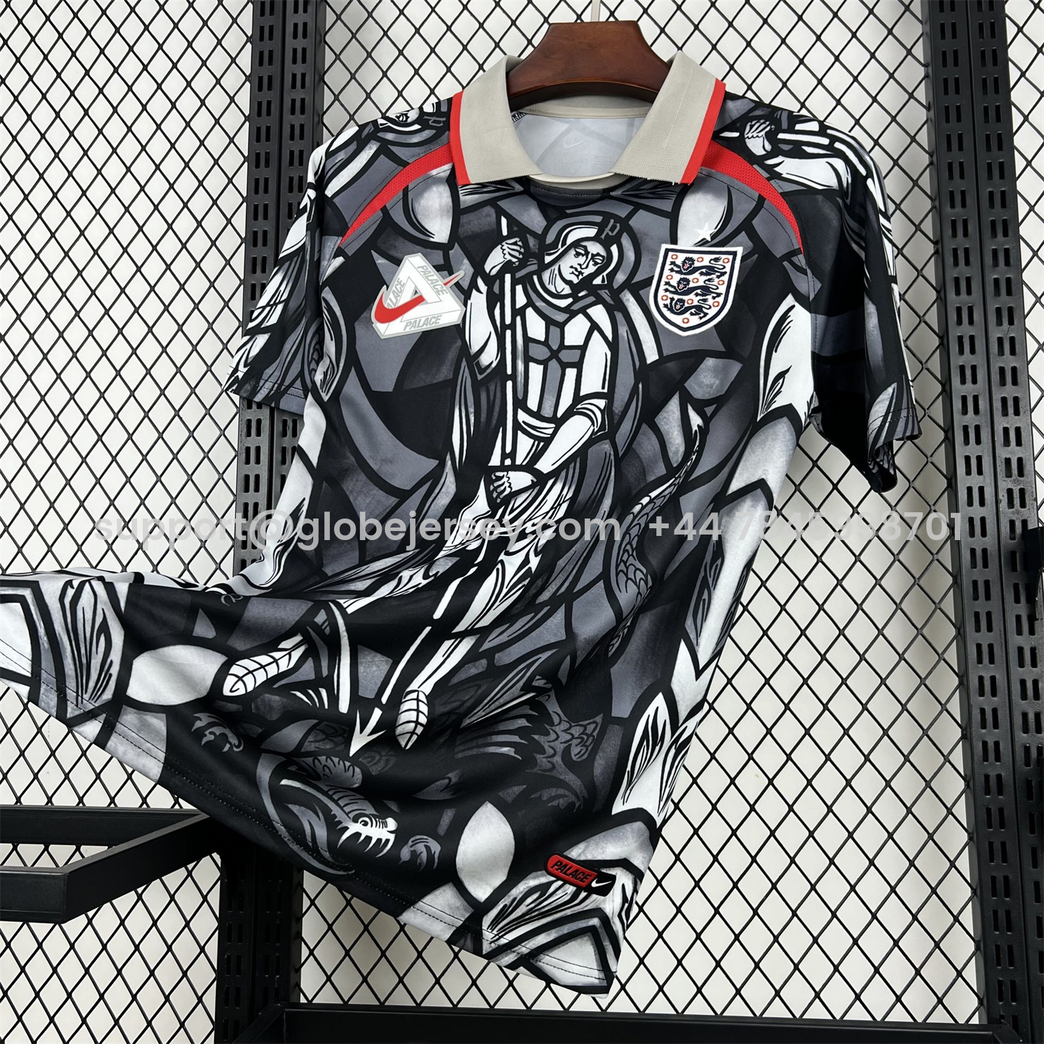 GlobeJersey-England 2026 World Cup Palace Black And Gray Special Jersey - Fans Version