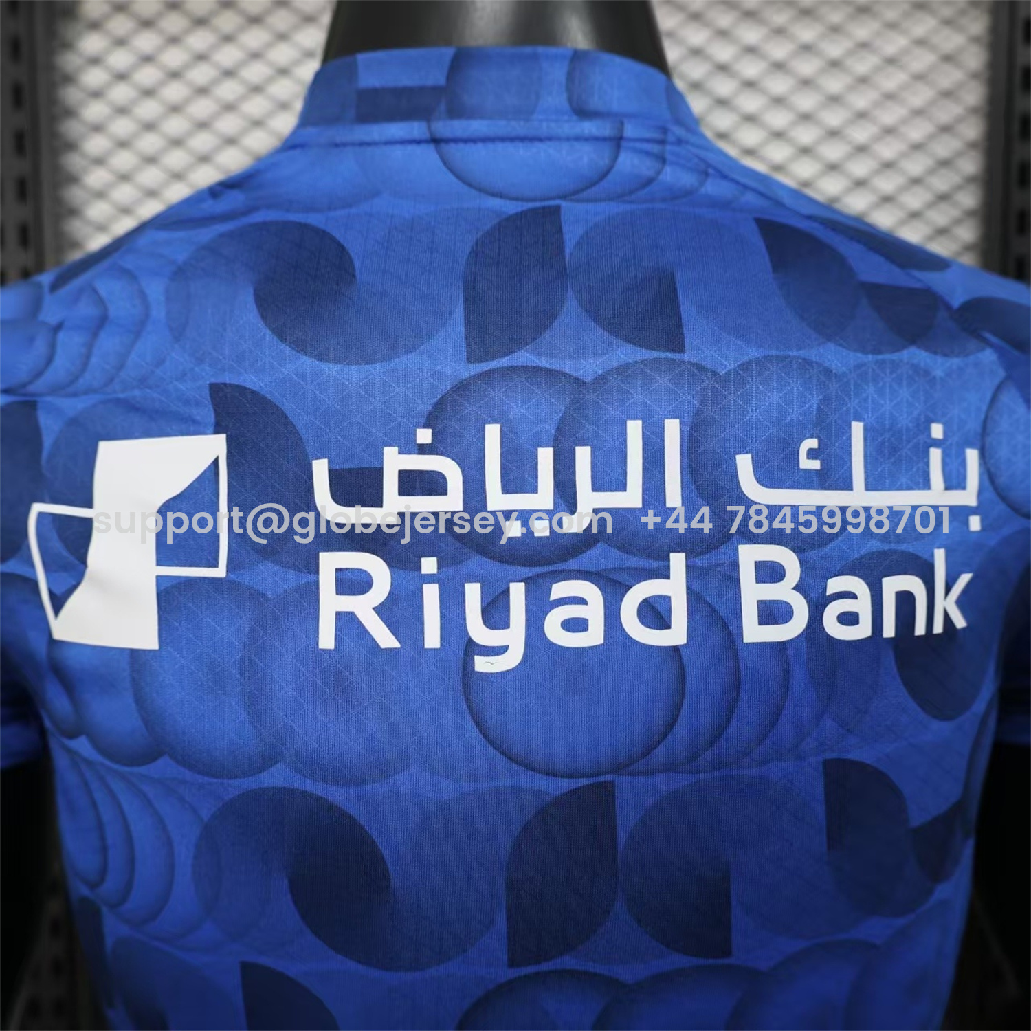 GlobeJersey-Al Hilal Riyadh Crescent 25-26 Pre-Match Training Blue Jersey - Player Version