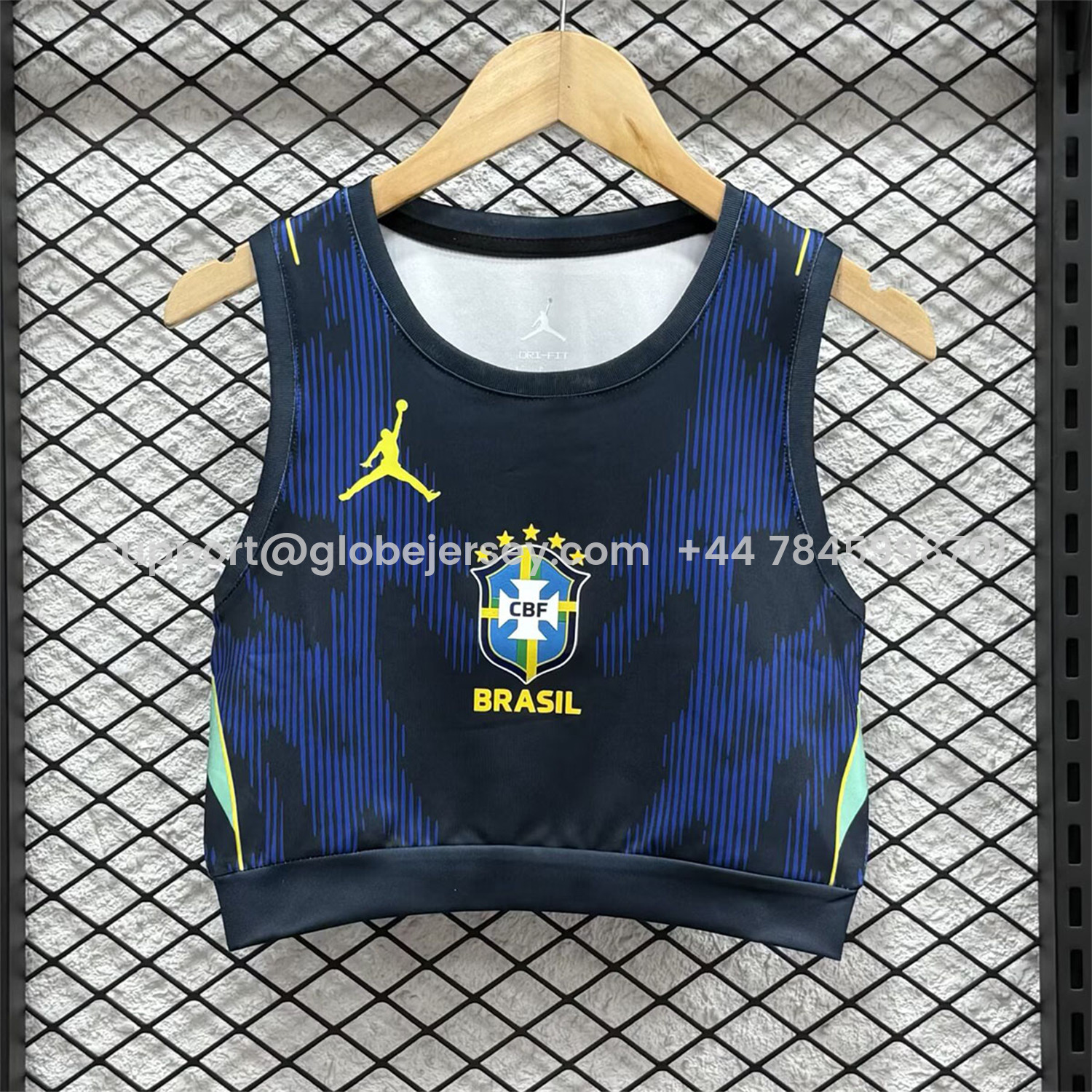 GlobeJersey-Women's Brazil 2026 Away Yoga Vest