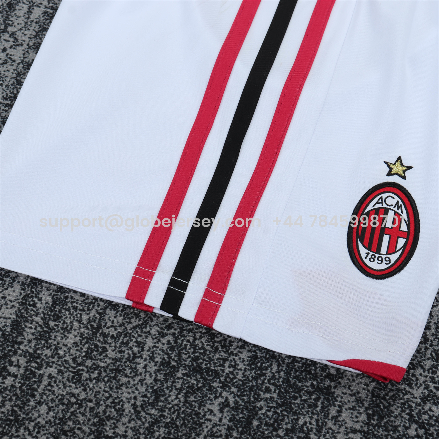 GlobeJersey-Retro AC Milan 2009-10 Away White Kids Kit