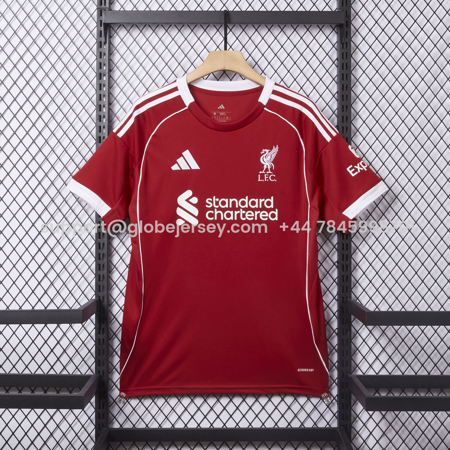 GlobeJersey-Liver.pool 25-26 Home Jersey - Fans Version