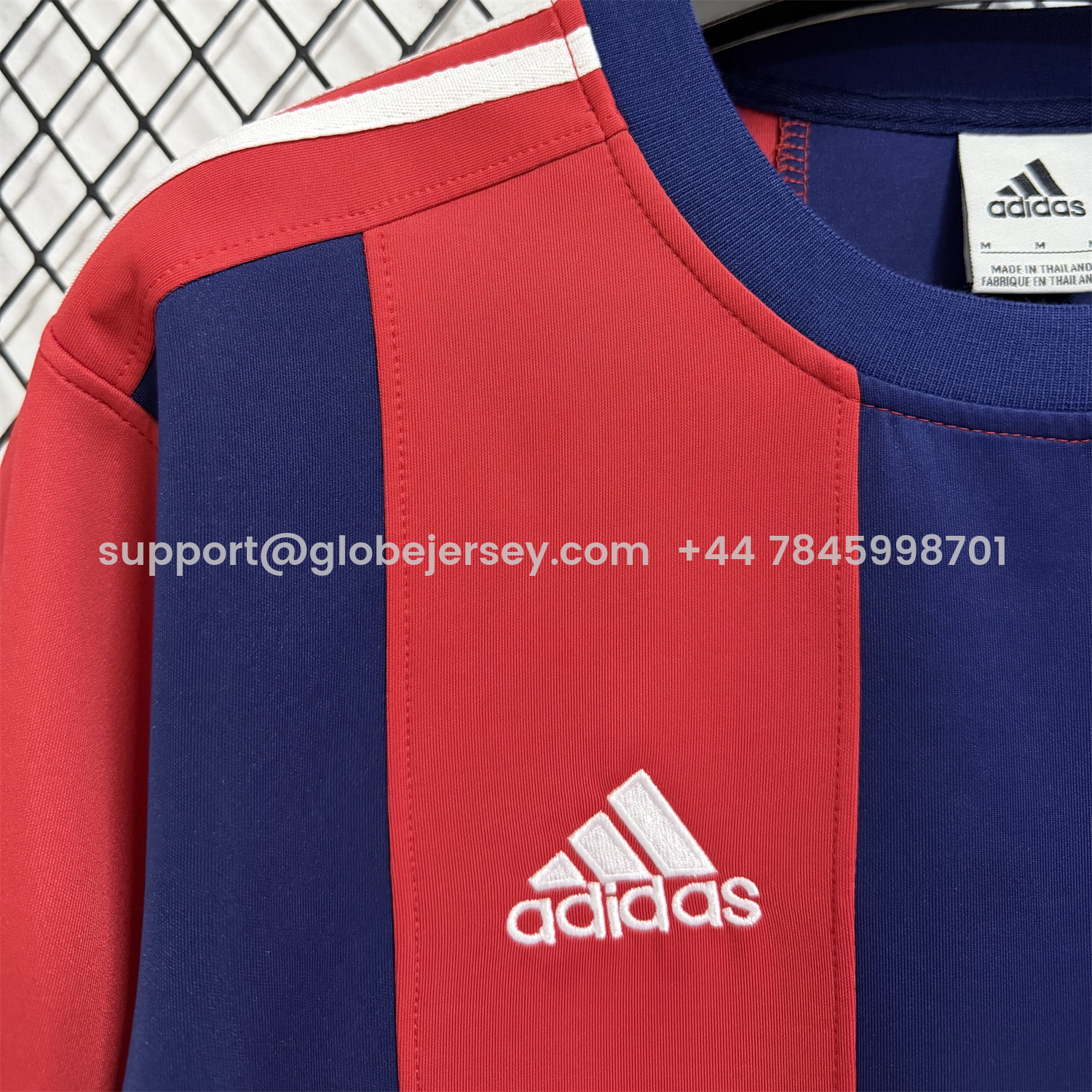 GlobeJersey-Bayern Munich 25-26 Red And Blue Unisex Pullover Hoodie