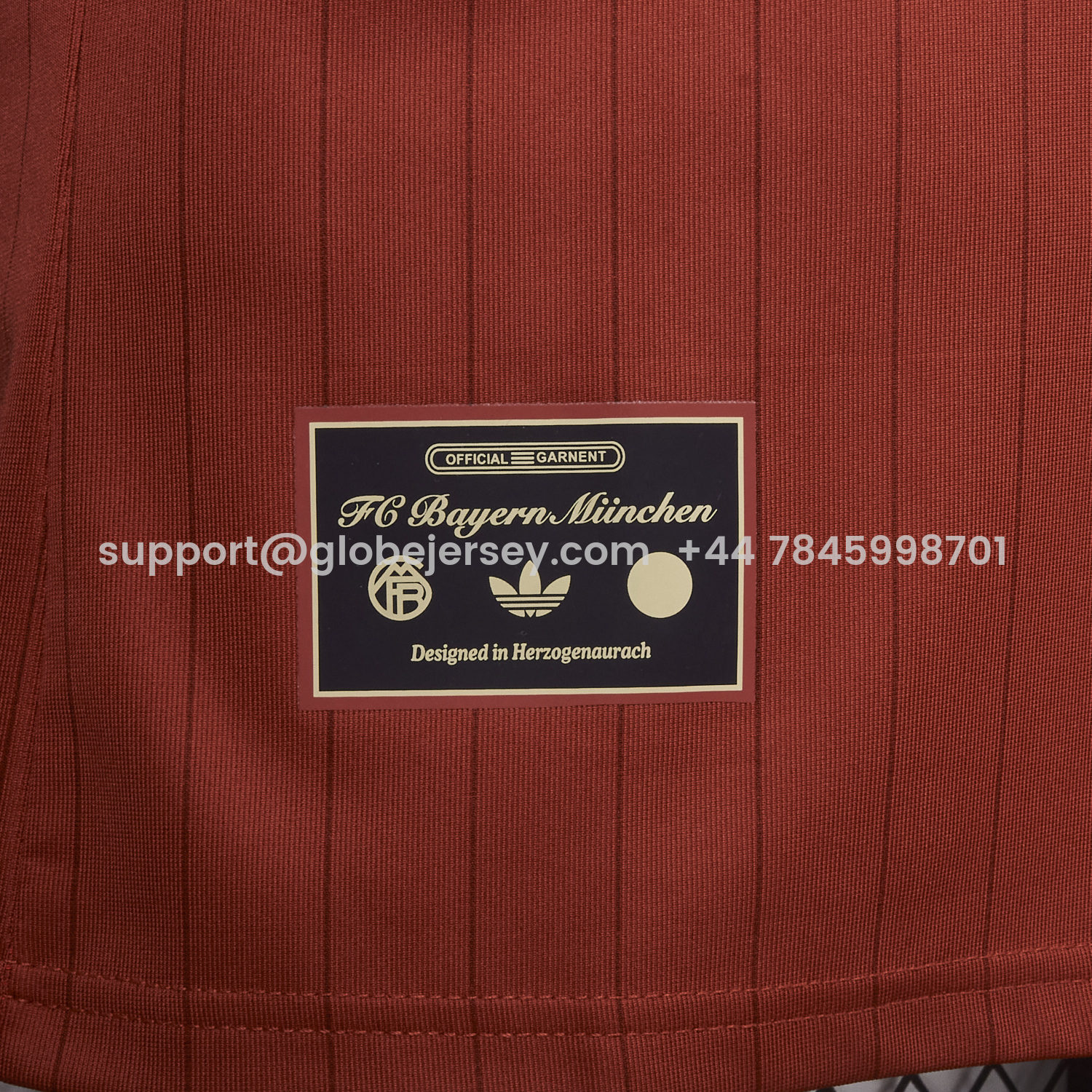 GlobeJersey-Bayern Munich 25-26 Trefoil Red Travel Jersey - Player Version