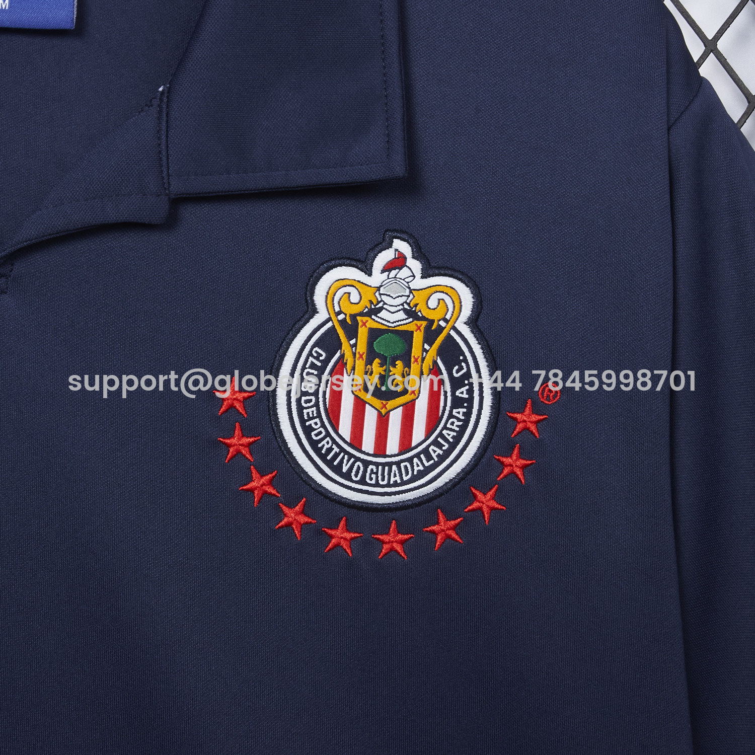 GlobeJersey-Retro Chivas de Guadalajara 2003-04 Away Deep Blue Jersey