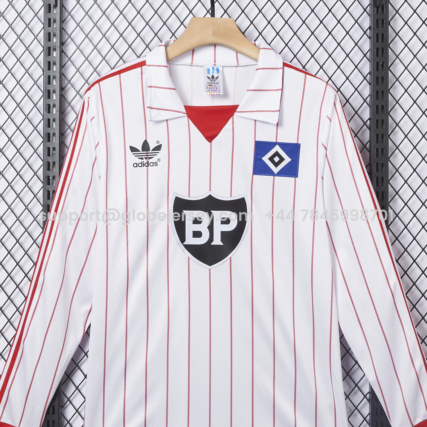GlobeJersey-Retro Hamburger SV 1982-83 Home Long Sleeves Jersey