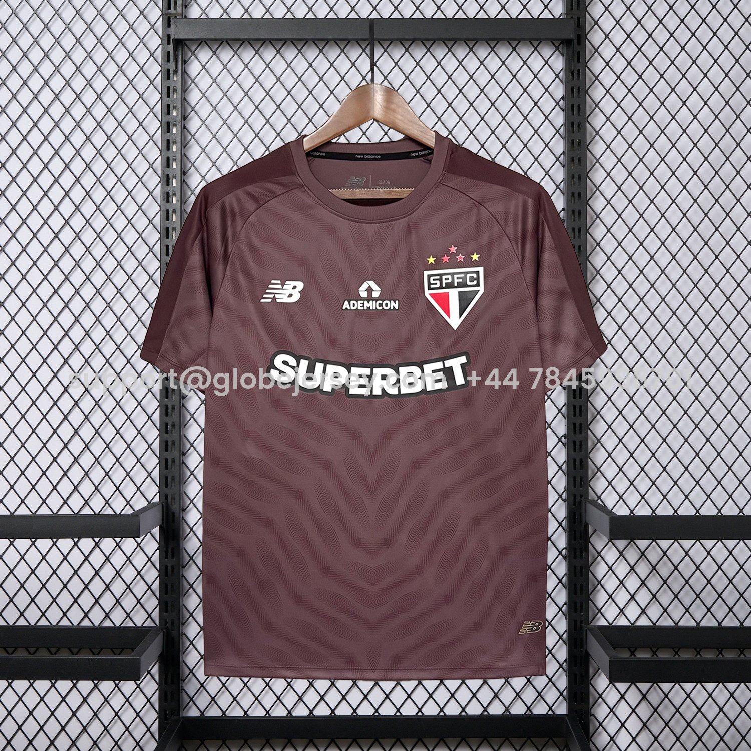 GlobeJersey-Sao Paulo 26-27 Burgundy Goalkeeper Jersey - Fans Version