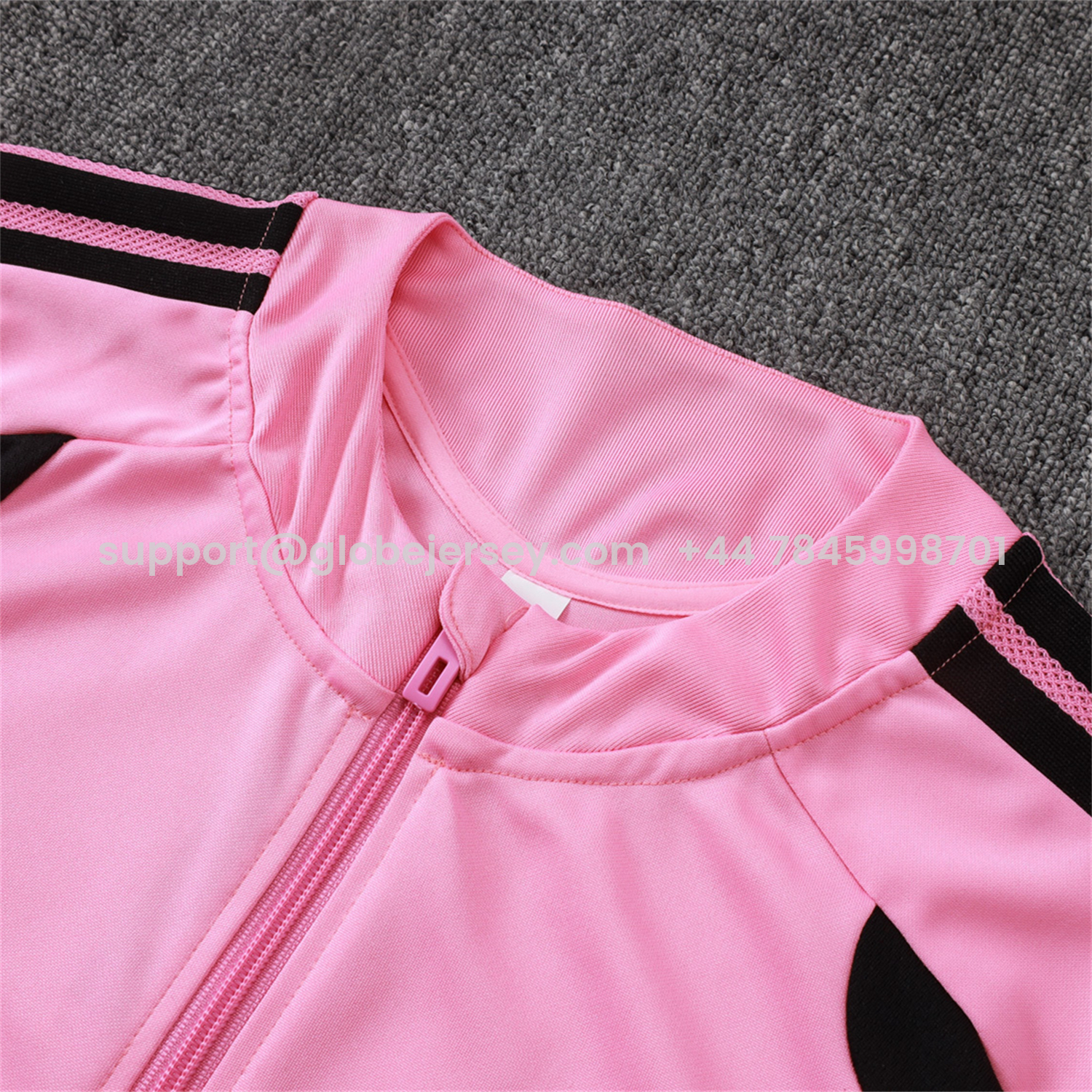 GlobeJersey-INT M.A.M 26-27 Jacket Training Tracksuit - Pink Top and Black Pants