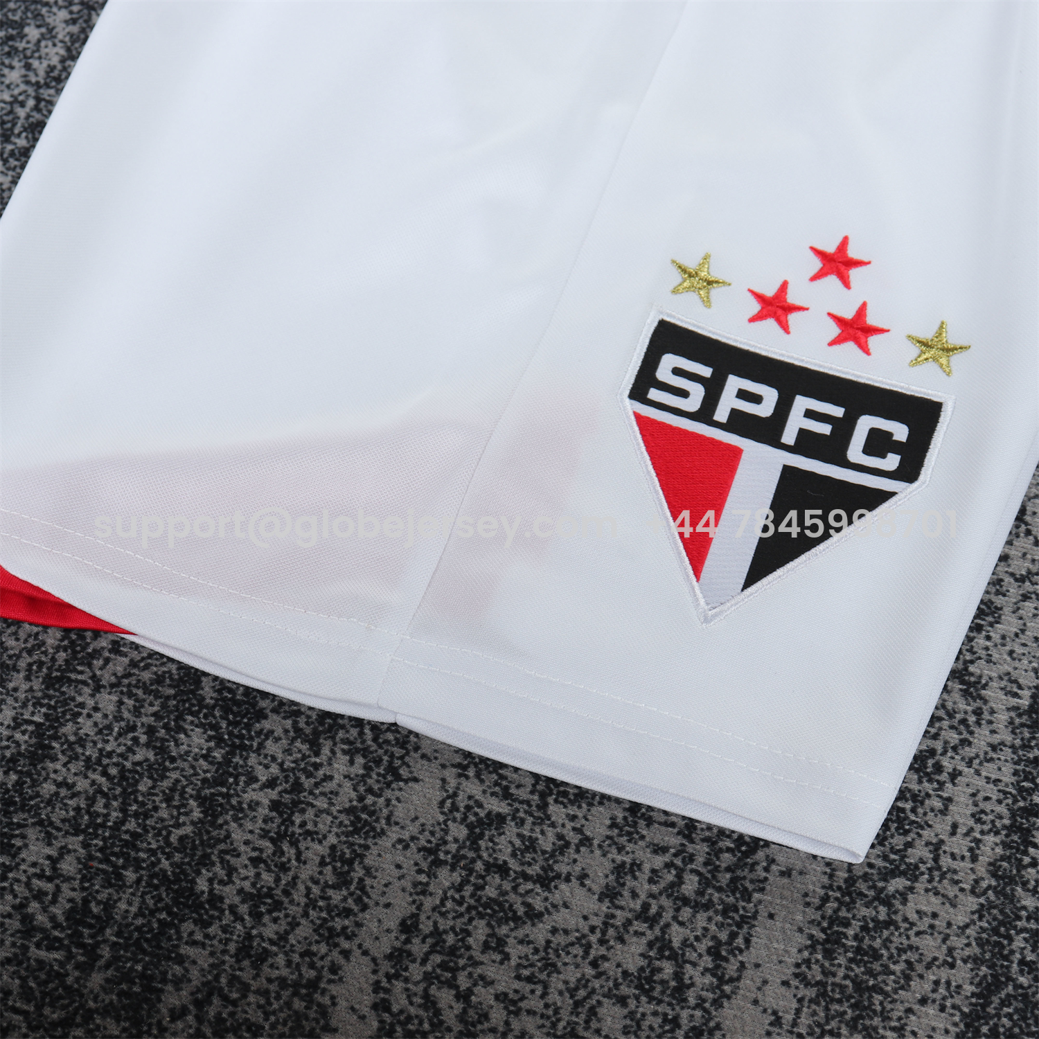 GlobeJersey-Retro Sao Paulo 2007-08 Home Kids Kit