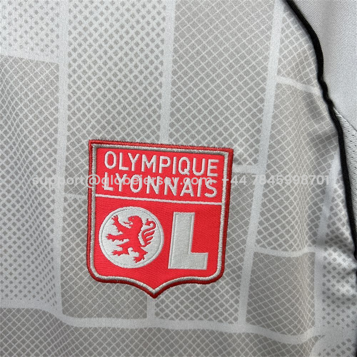 GlobeJersey-Lyon 25-26 Third Grey Jersey - Fans Version