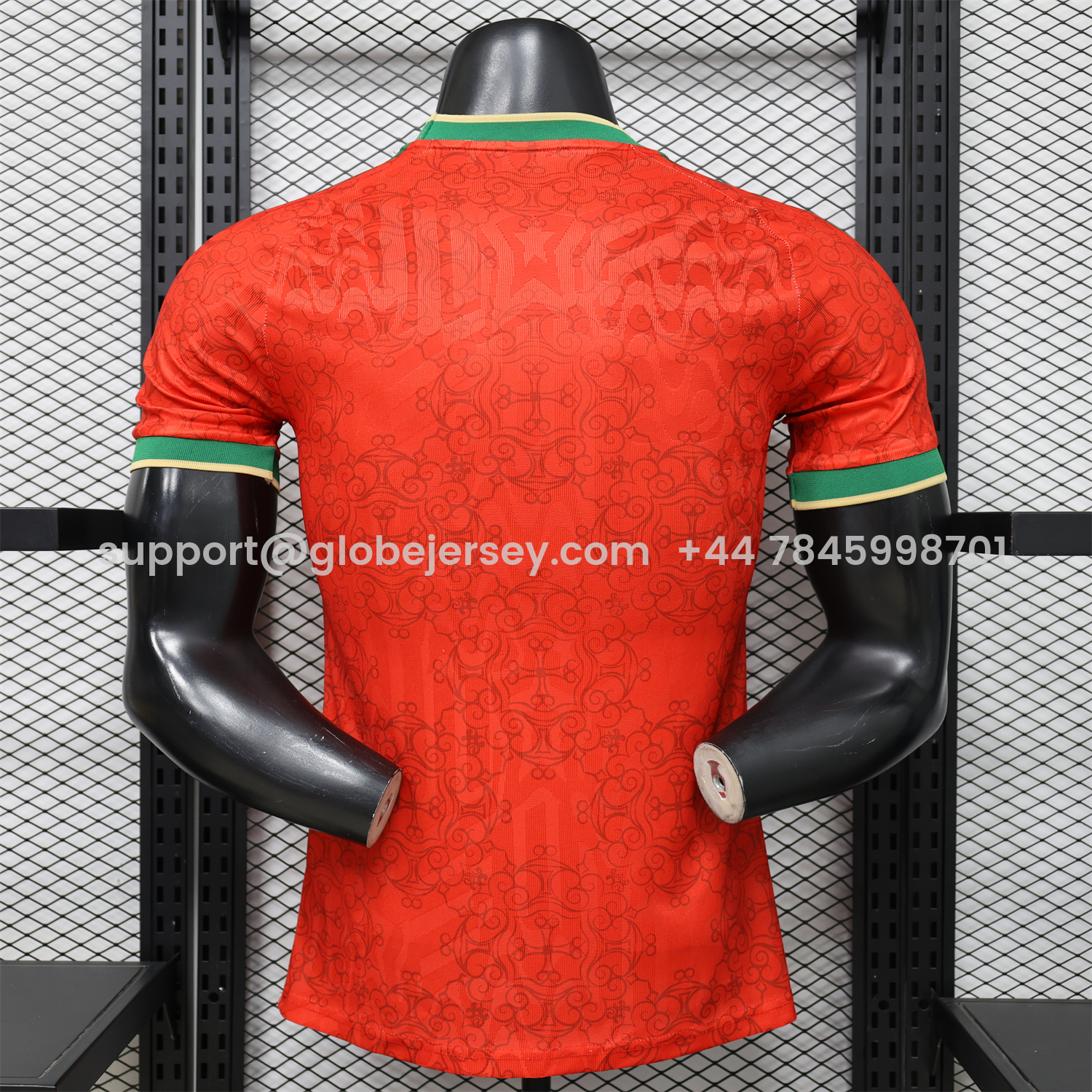 GlobeJersey-Portugal 2026 Cross Red Special Jersey - Player Version