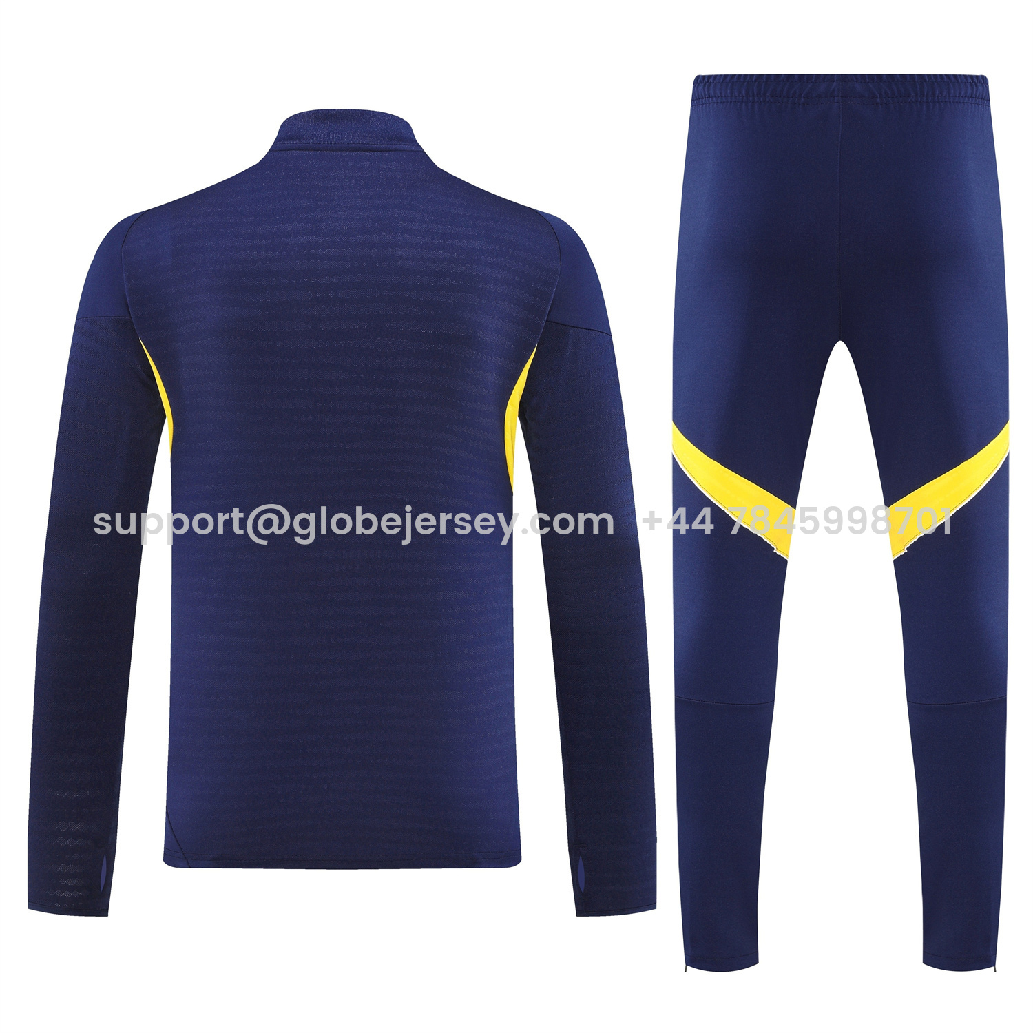 GlobeJersey-Boca Juniors 25-26 Long Sleeves Training Set - Royal Blue Top & Pants
