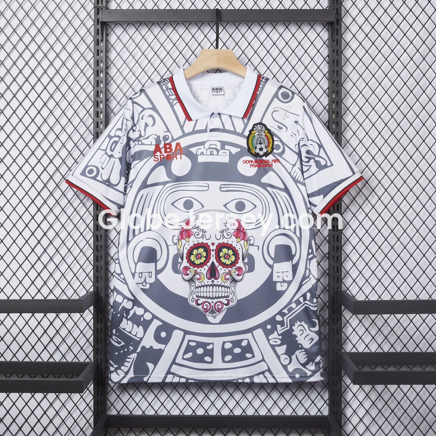 GlobeJersey-Retro Mexico 1998 Away Grey Special Edition Jersey
