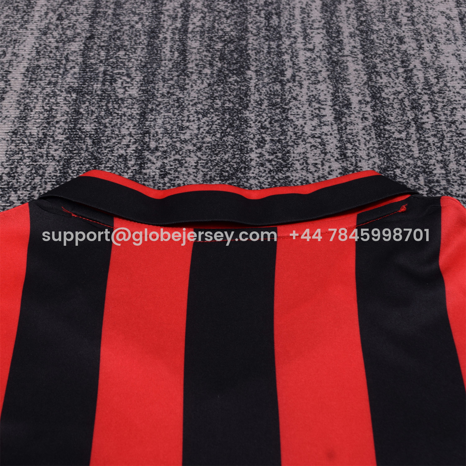 GlobeJersey-Retro AC Milan 1990-91 Home Kids Kit