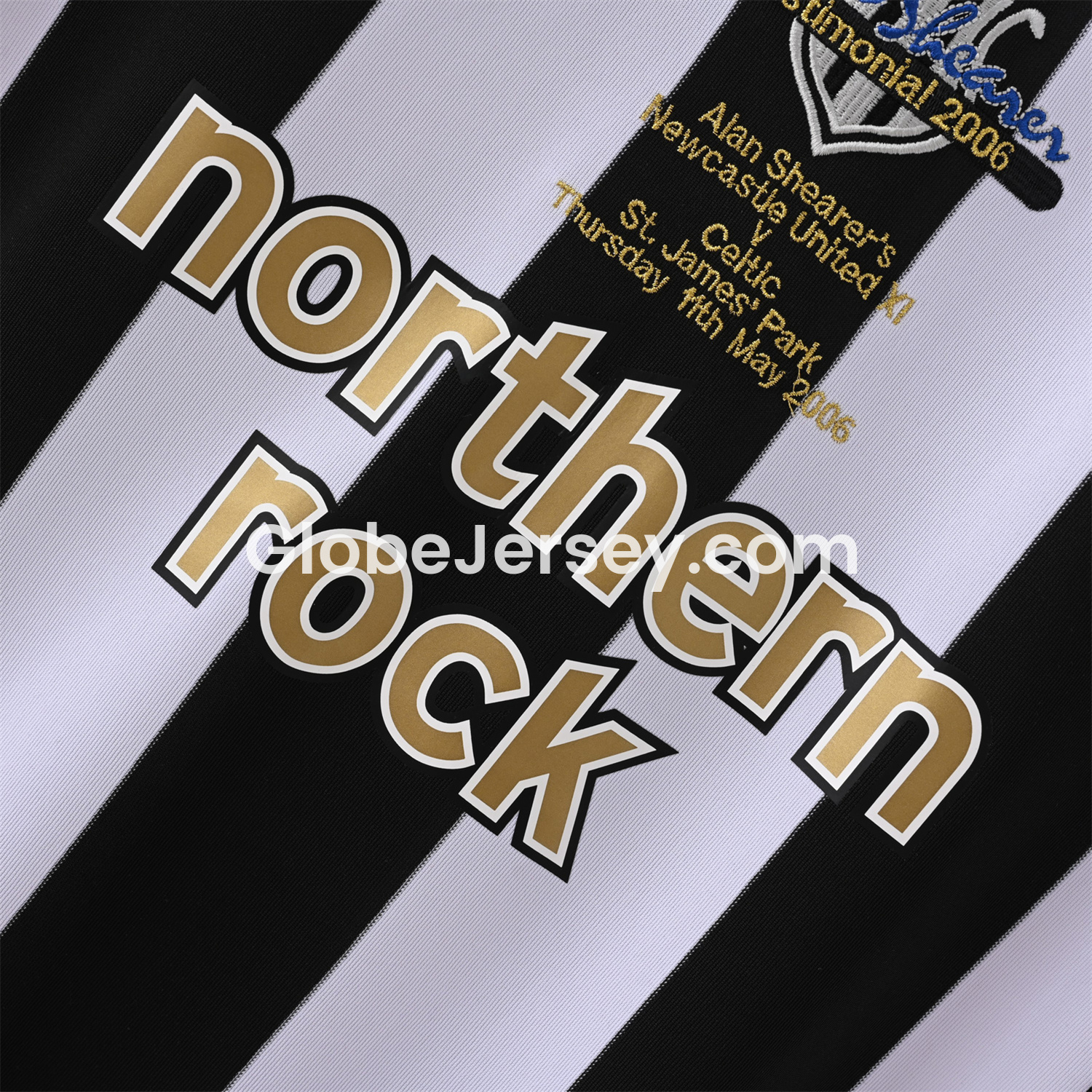 GlobeJersey-Retro Newcastle United 2006 Alan Shearer Testimonial Home Jersey
