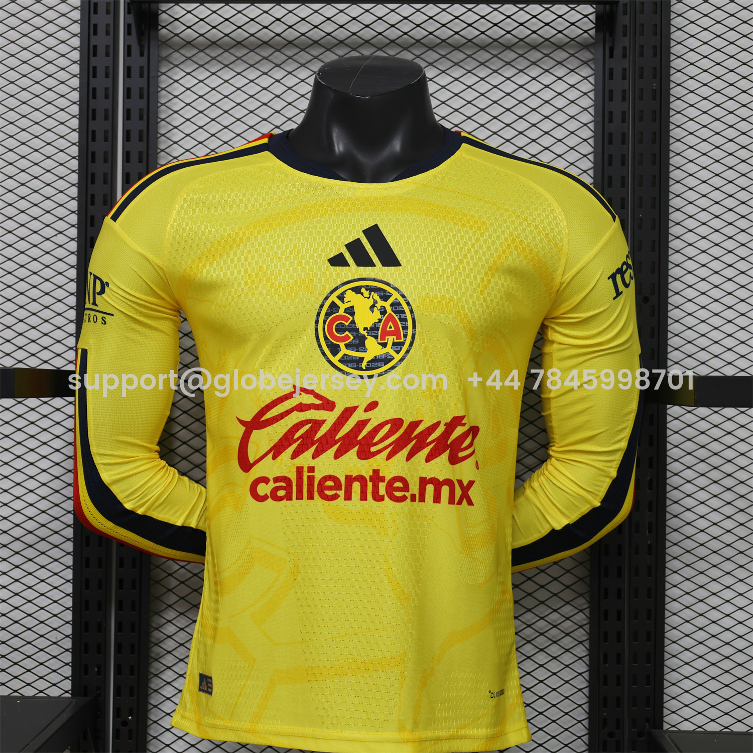 GlobeJersey-Club América 26-27 Home Long Sleeves Jersey - Player Version