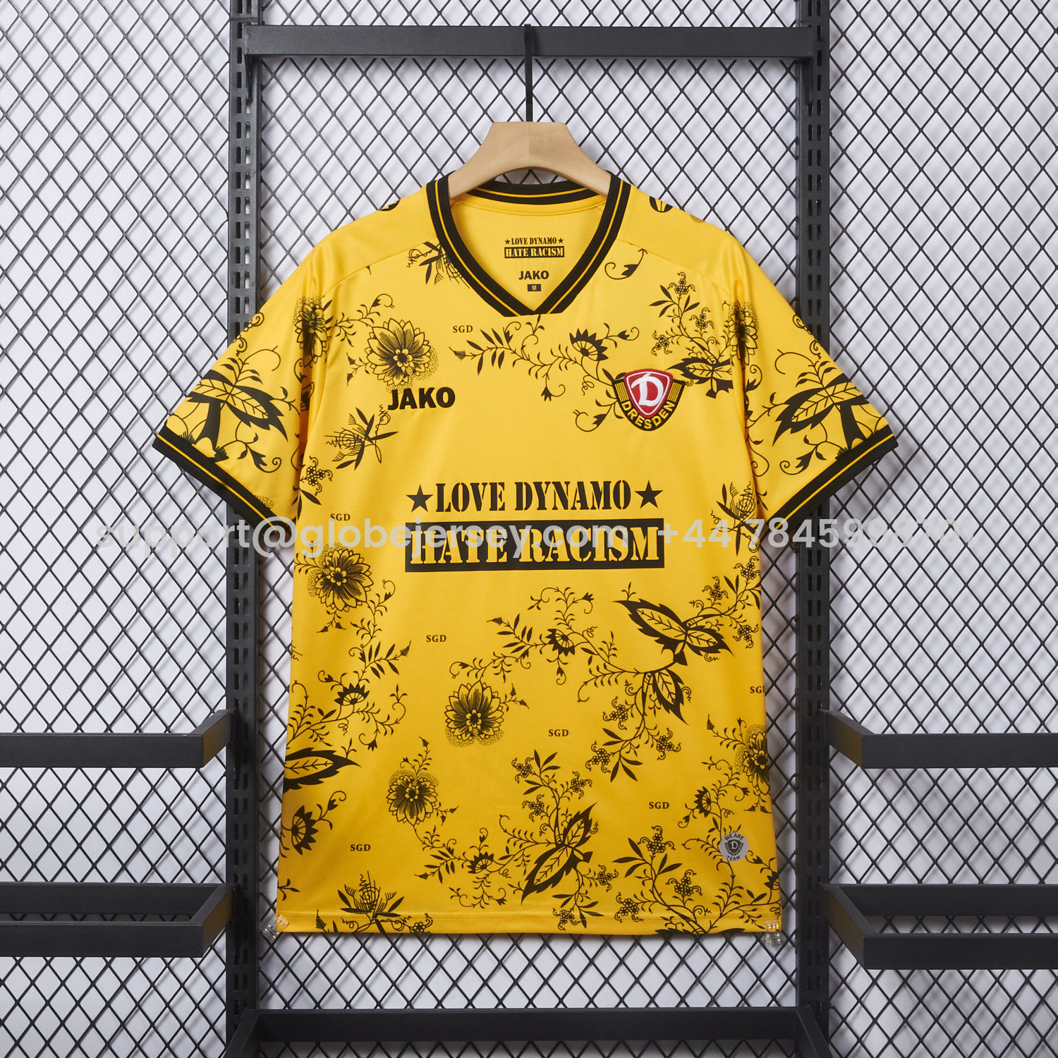 GlobeJersey-Dynamo Dresden 25-26 HATE RACISM Special Jersey - Fans Version