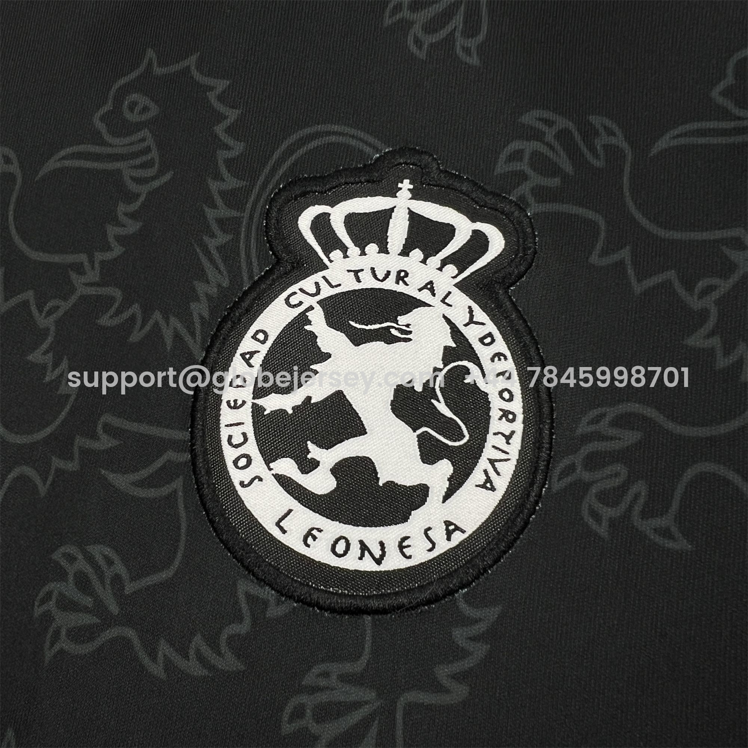 GlobeJersey-Cultural Leonesa 25-26 Away Black Jersey - Fans Version