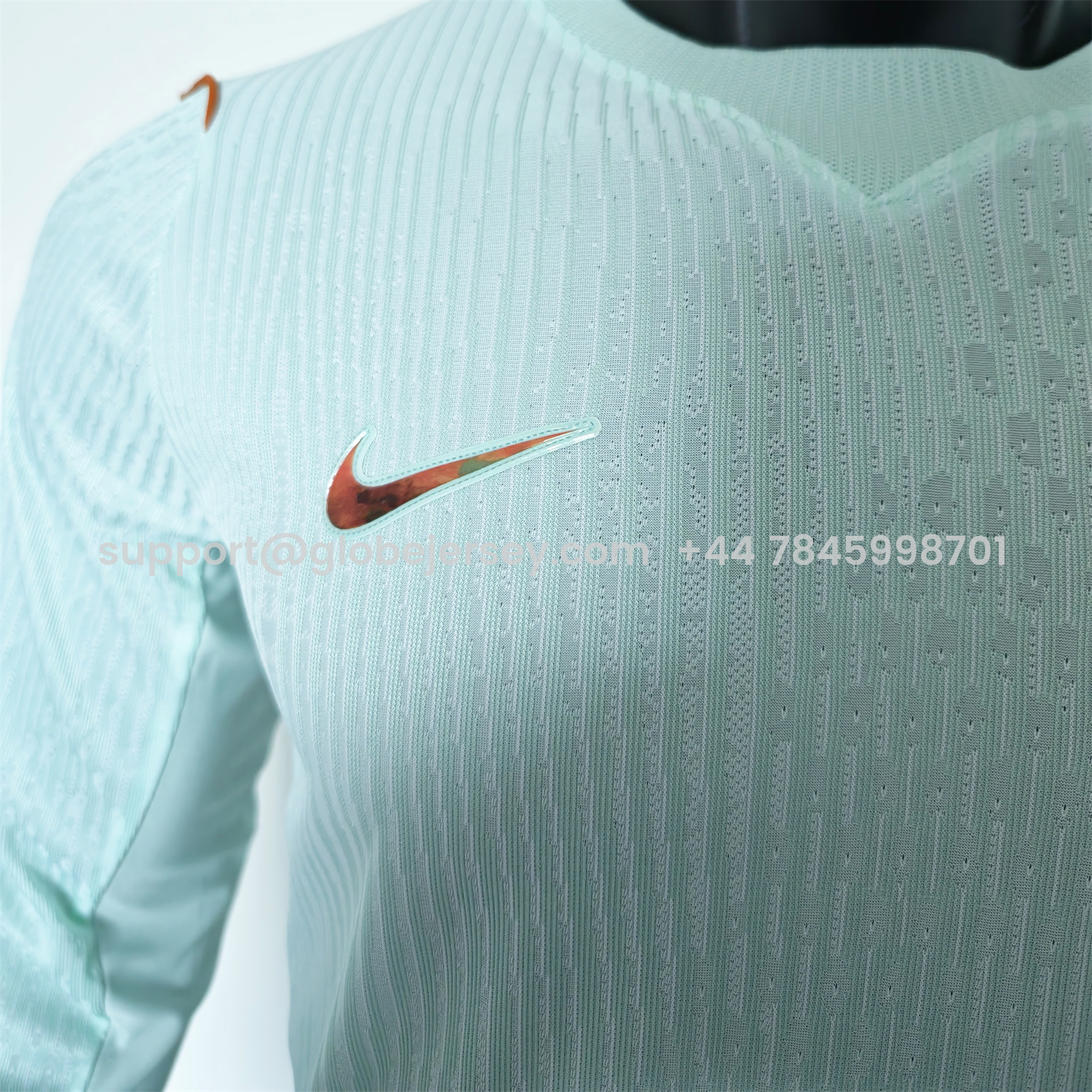 GlobeJersey-France 2026 Away Mint Green Long Sleeves Jersey - Player Version