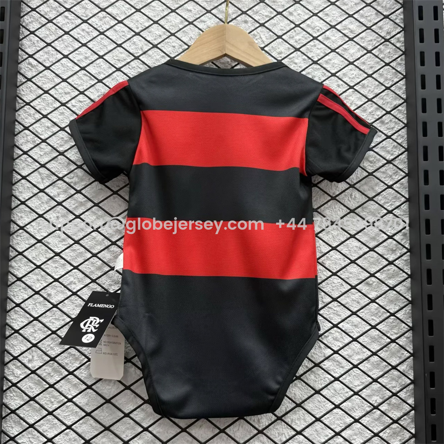 GlobeJersey-Flamengo 26-27 Home Baby Crawling Suit