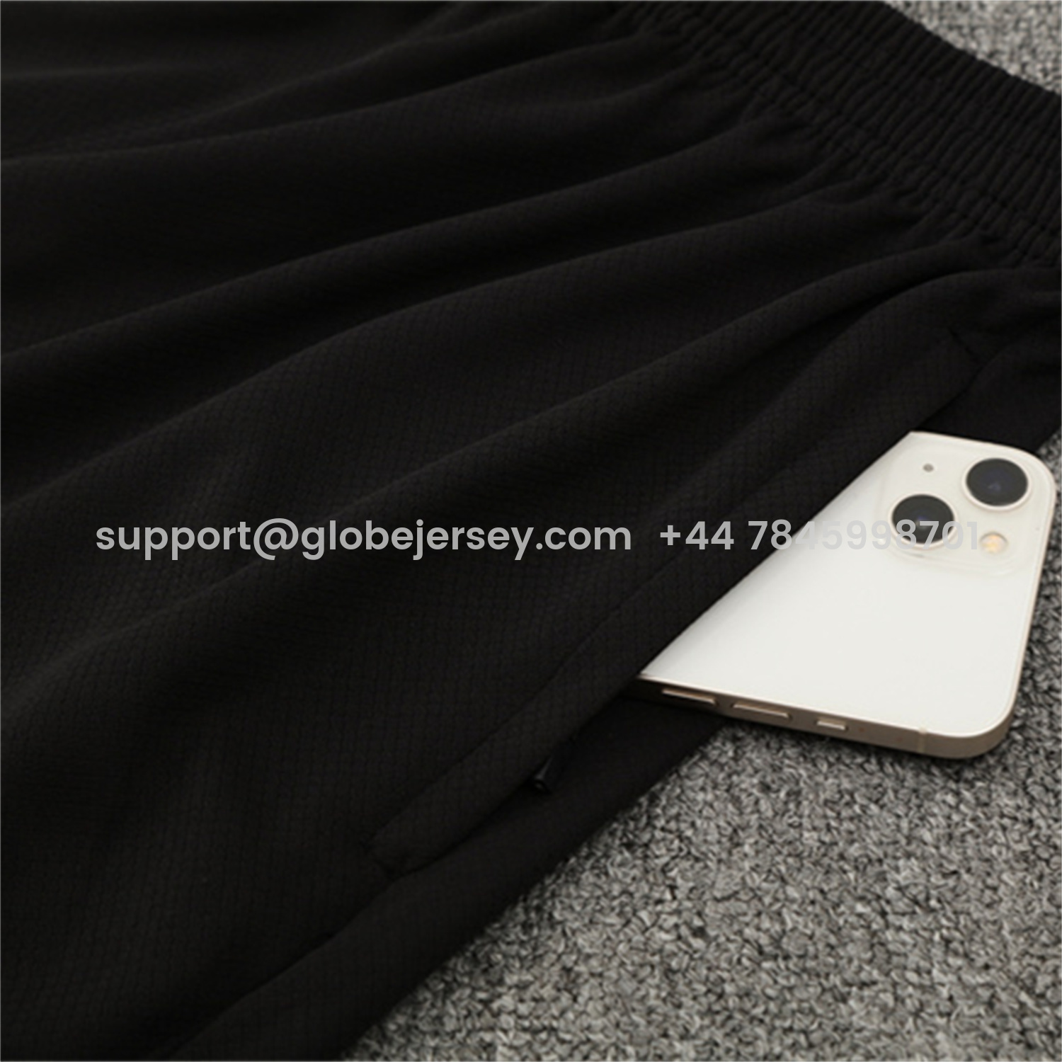 GlobeJersey-C.H.E.L.S.E.A 25-26 Short-Sleeve Training Set - Blue Top & Black Shorts