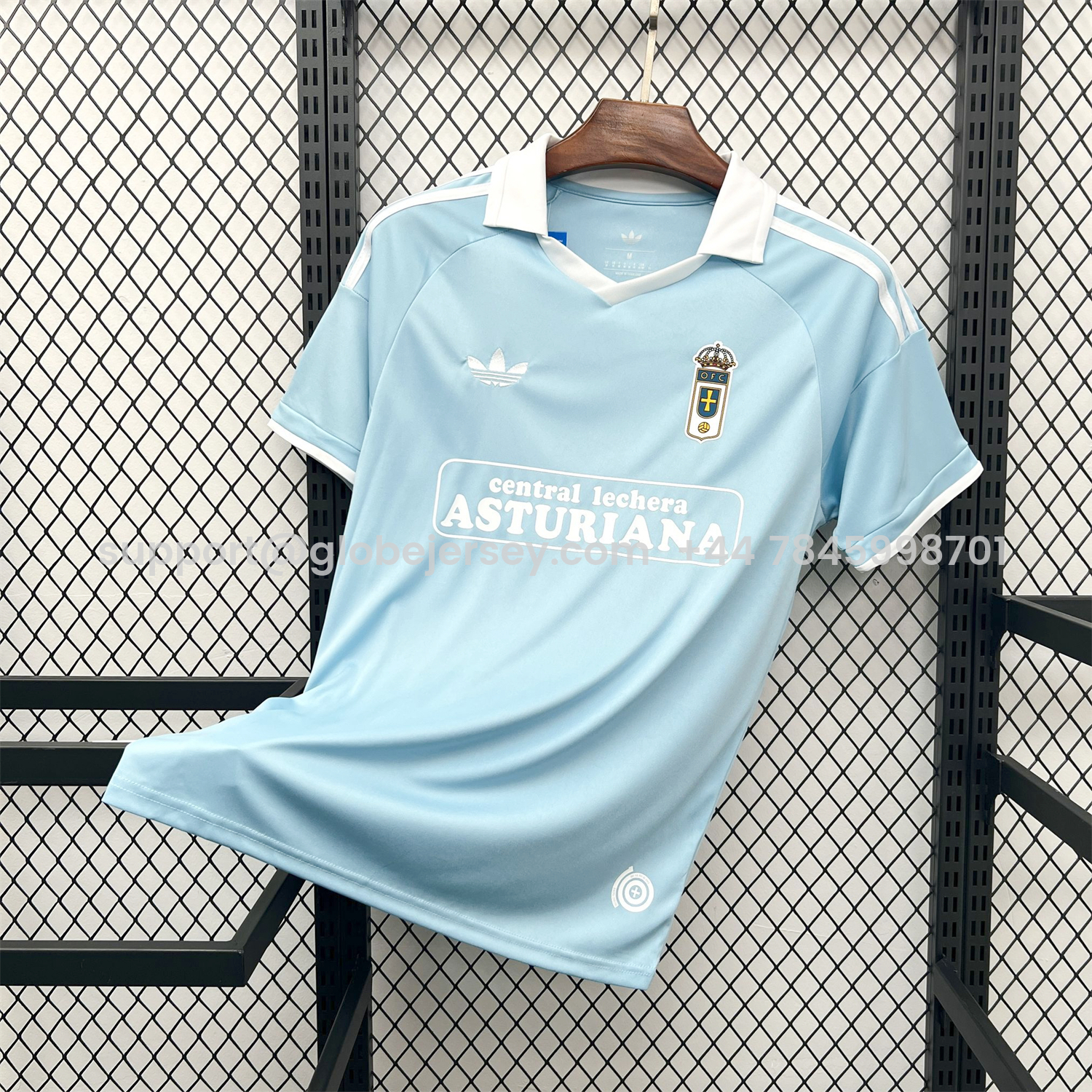 GlobeJersey-Real Oviedo 25-26 Retro Style Jersey - Fans Version