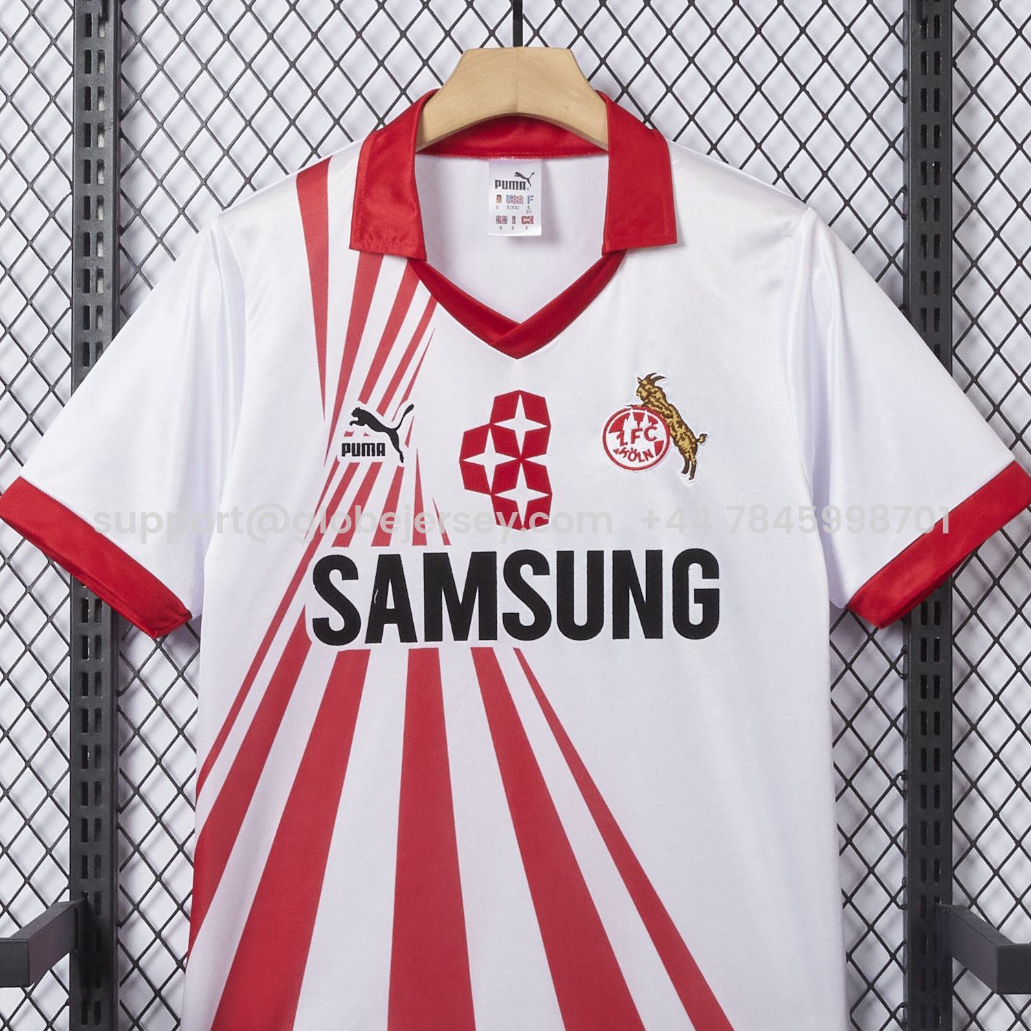 GlobeJersey-Retro 1. FC Köln 1990-91 Home Jersey