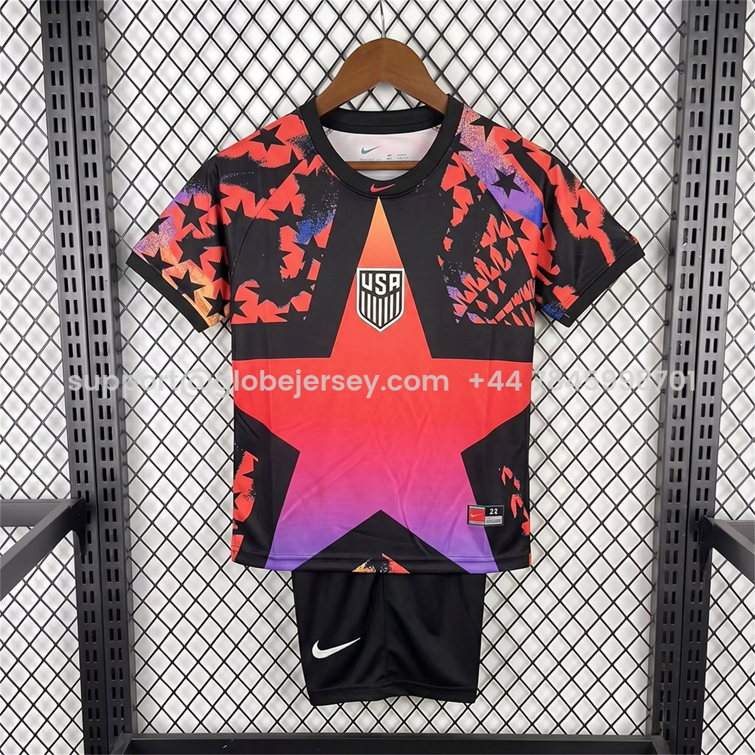 GlobeJersey-United States USA 2026 Hollywood Goalkeeper Special Kids Kit
