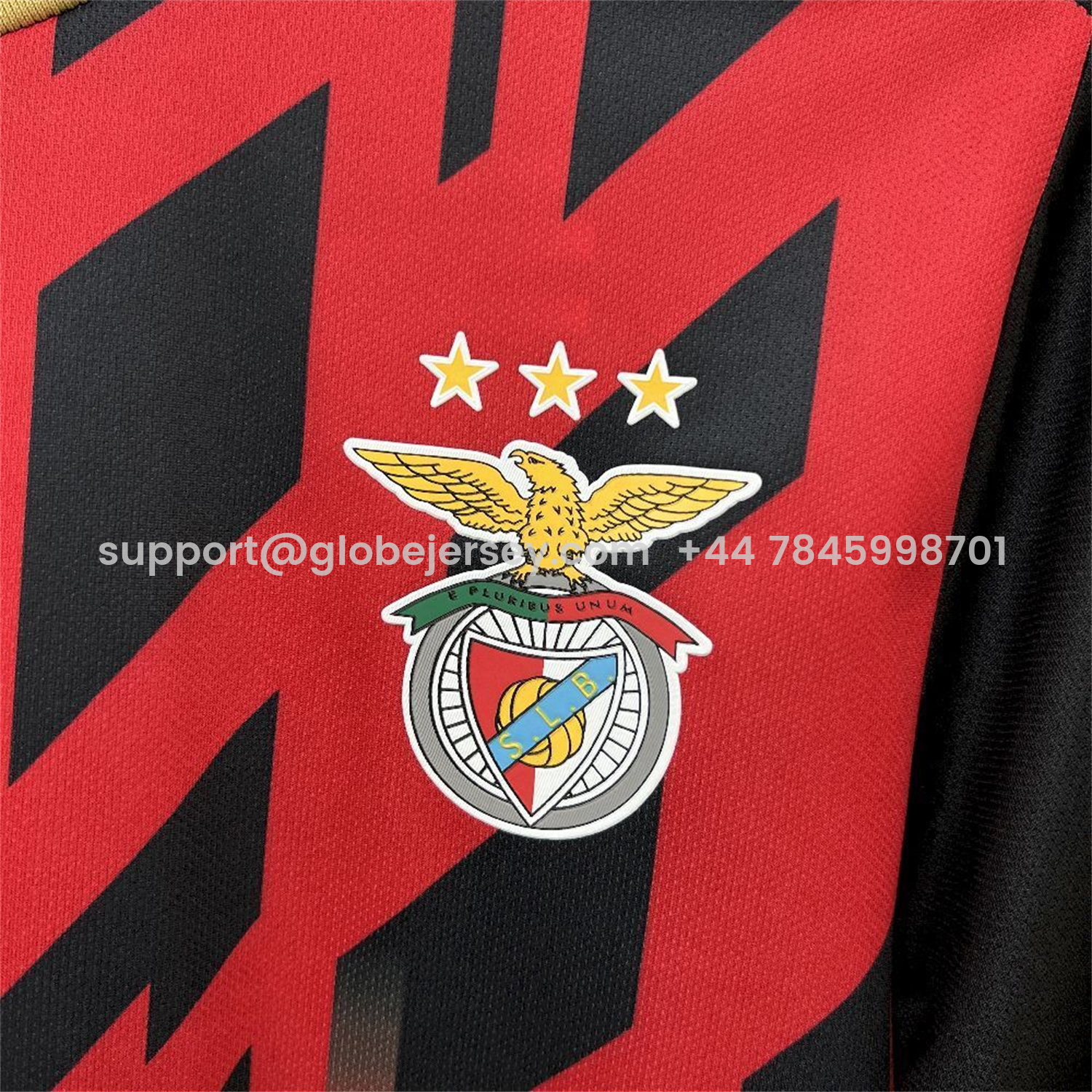 GlobeJersey-Benfica 25-26 Red And Black Jersey - Fans Version