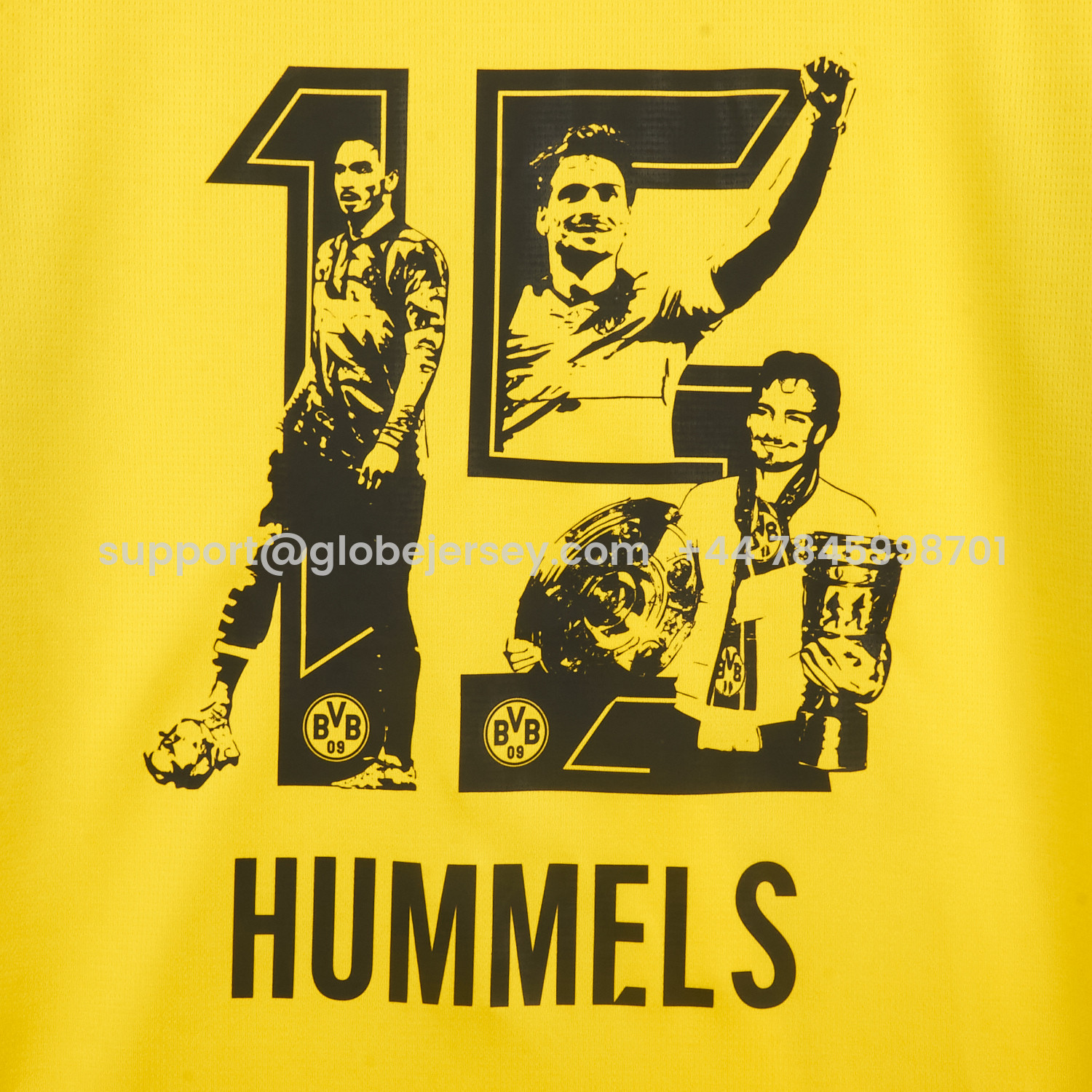 GlobeJersey-【Hummels Special Font】Dortmund 26-27 Home Jersey - Fans Version