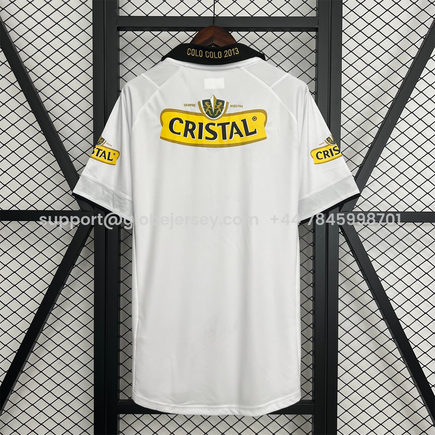 GlobeJersey-Retro Colo Colo 2013 Home White Jersey