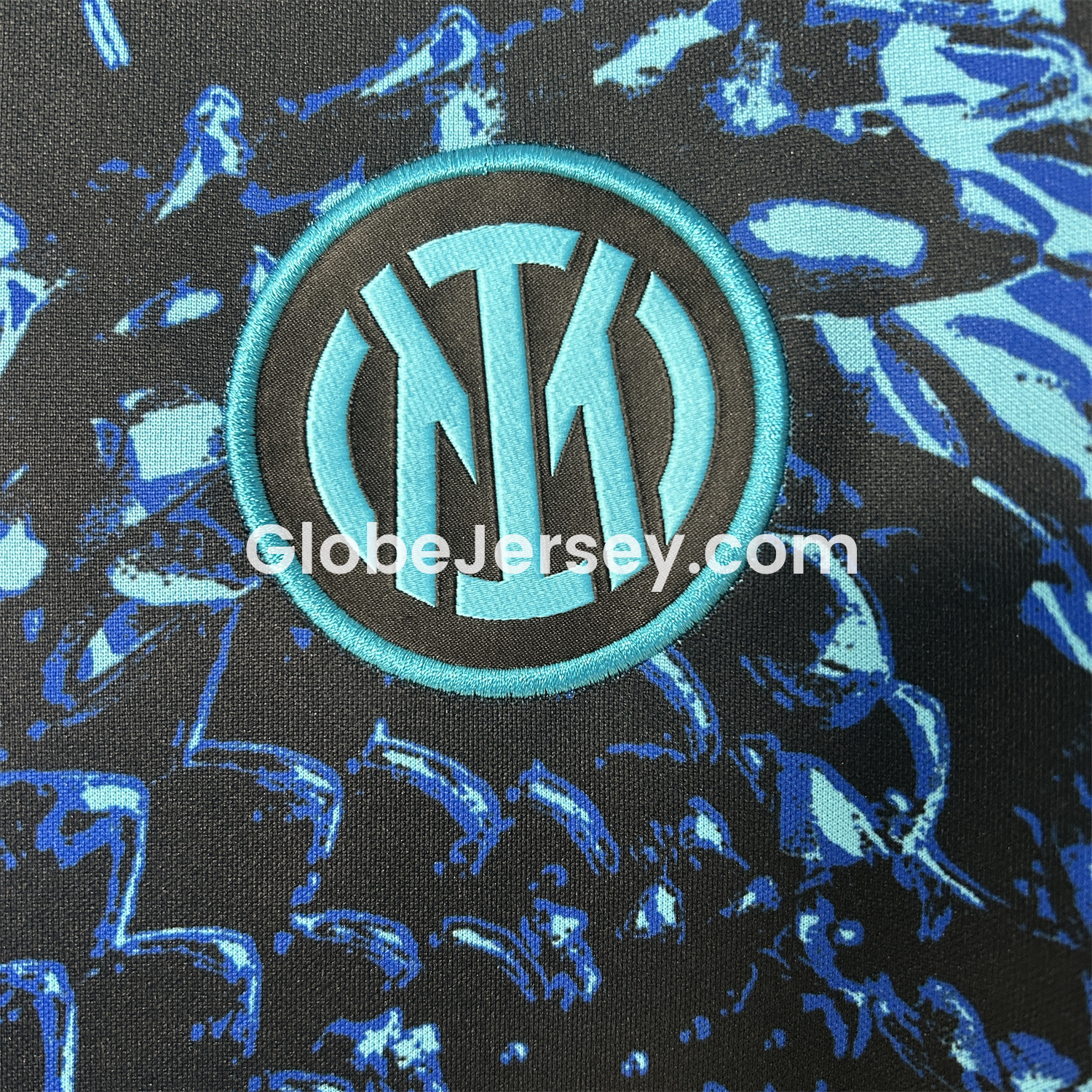 GlobeJersey-Inter Milan 25-26 Blue Snake Pattern Pre-Match Training Jersey - Fans Version