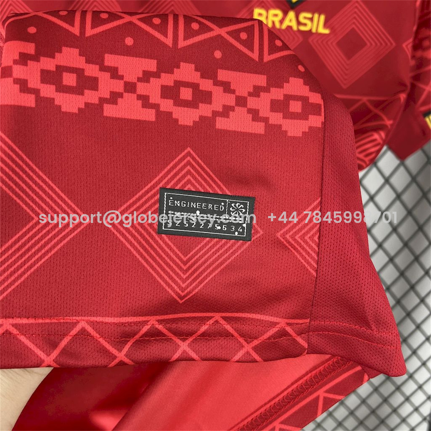GlobeJersey-Brazil 25-26 Jordan Red Special Edition Jersey - Fans Version