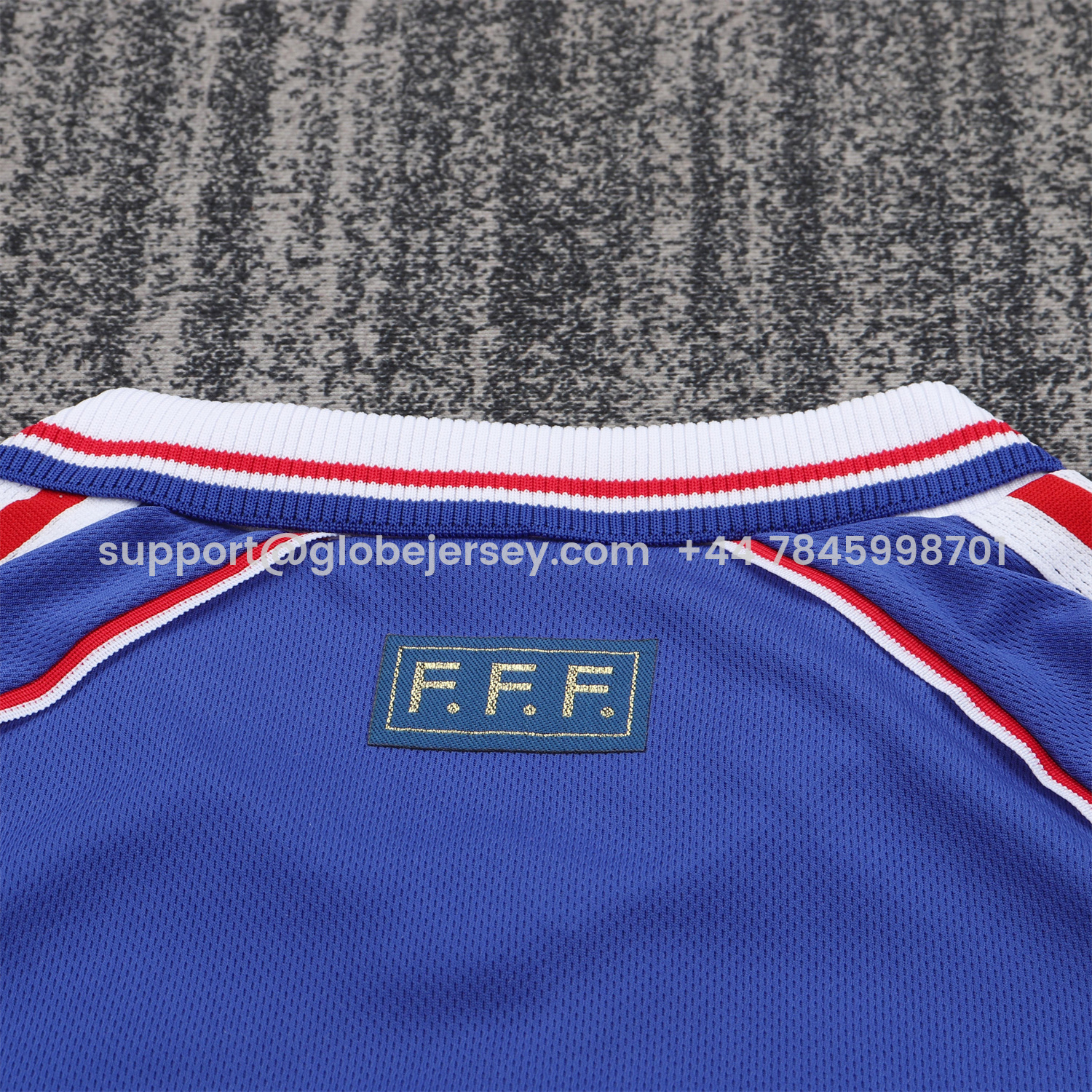 GlobeJersey-Retro France 1998 Home Long Sleeves Kids Kit