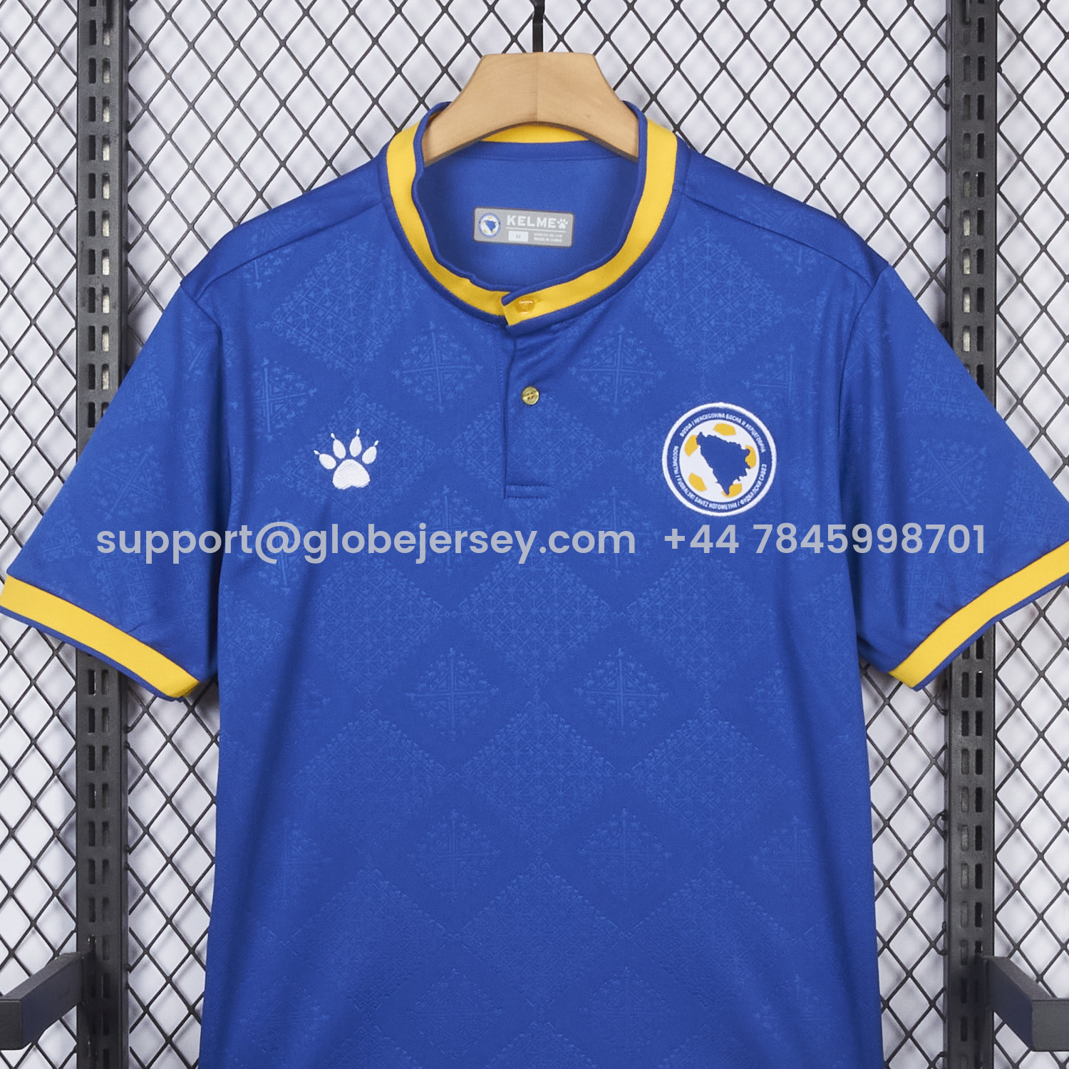 GlobeJersey-Bosnia and Herzegovina 2026 Home Jersey - Fans Version