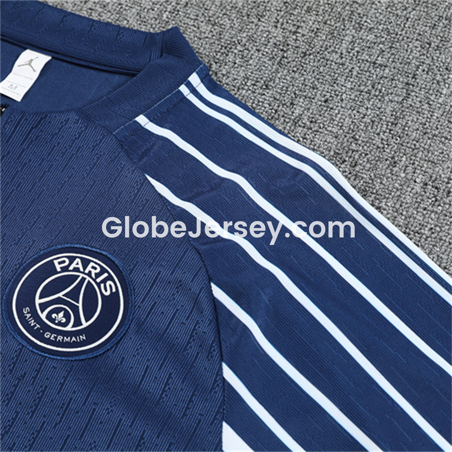 GlobeJersey-Paris Saint-Germain PSG 25-26 Long Sleeve Training Set - JD White Wing Royal Blue Top and Pants
