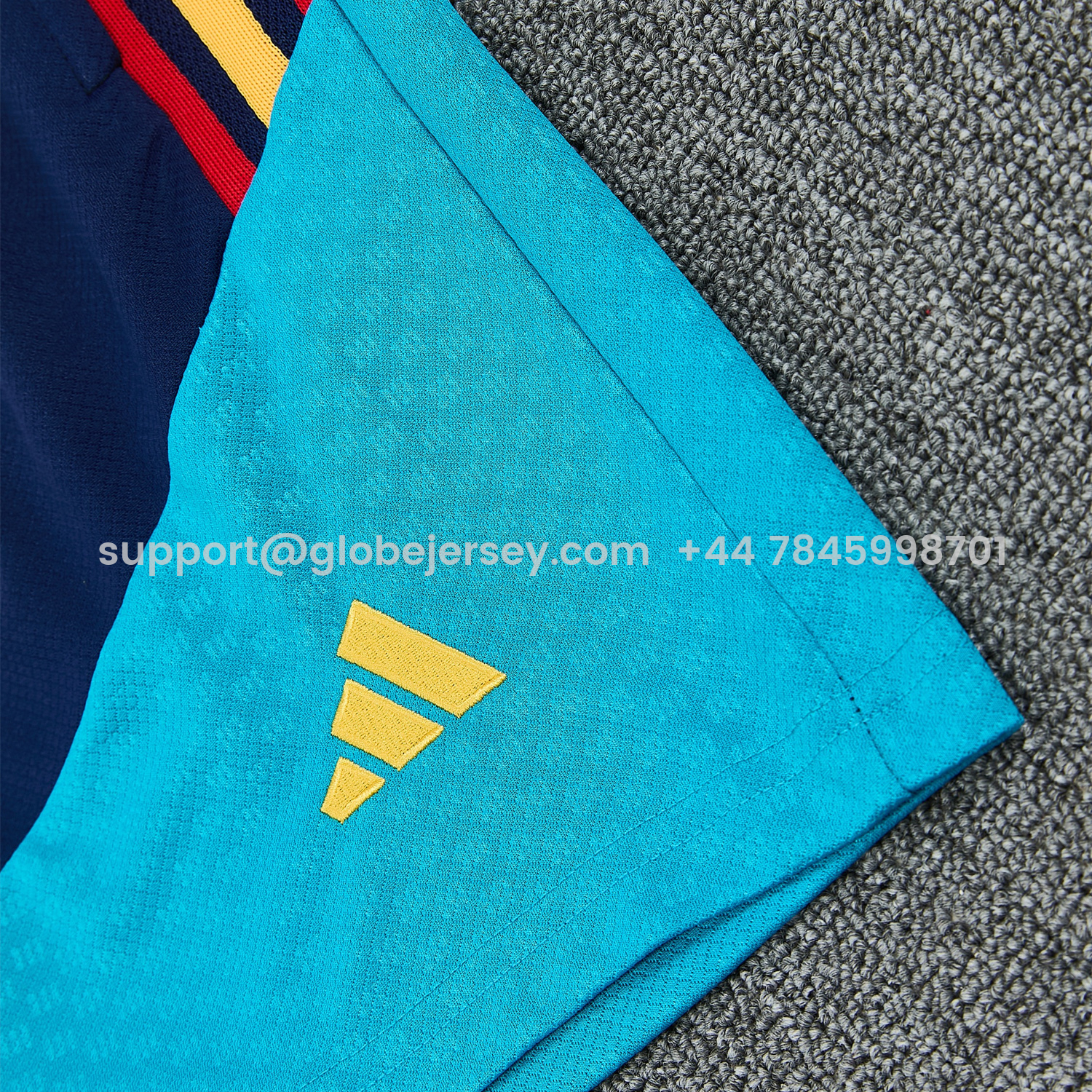 GlobeJersey-Spain 2026 Vest Training Set - Light Blue Top & Dark Blue Pants