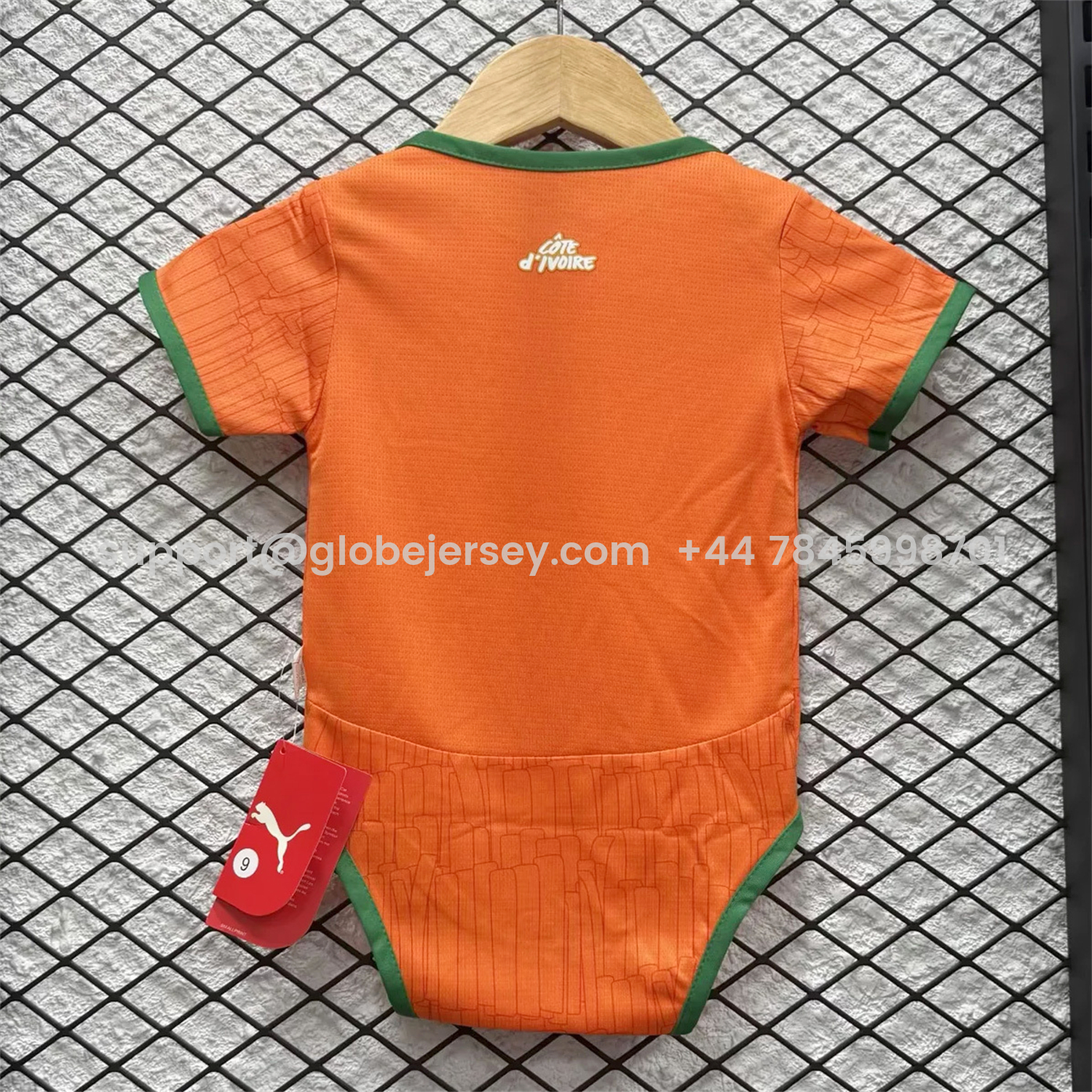 GlobeJersey-Ivory Coast 2026 Home Baby Crawling Suit