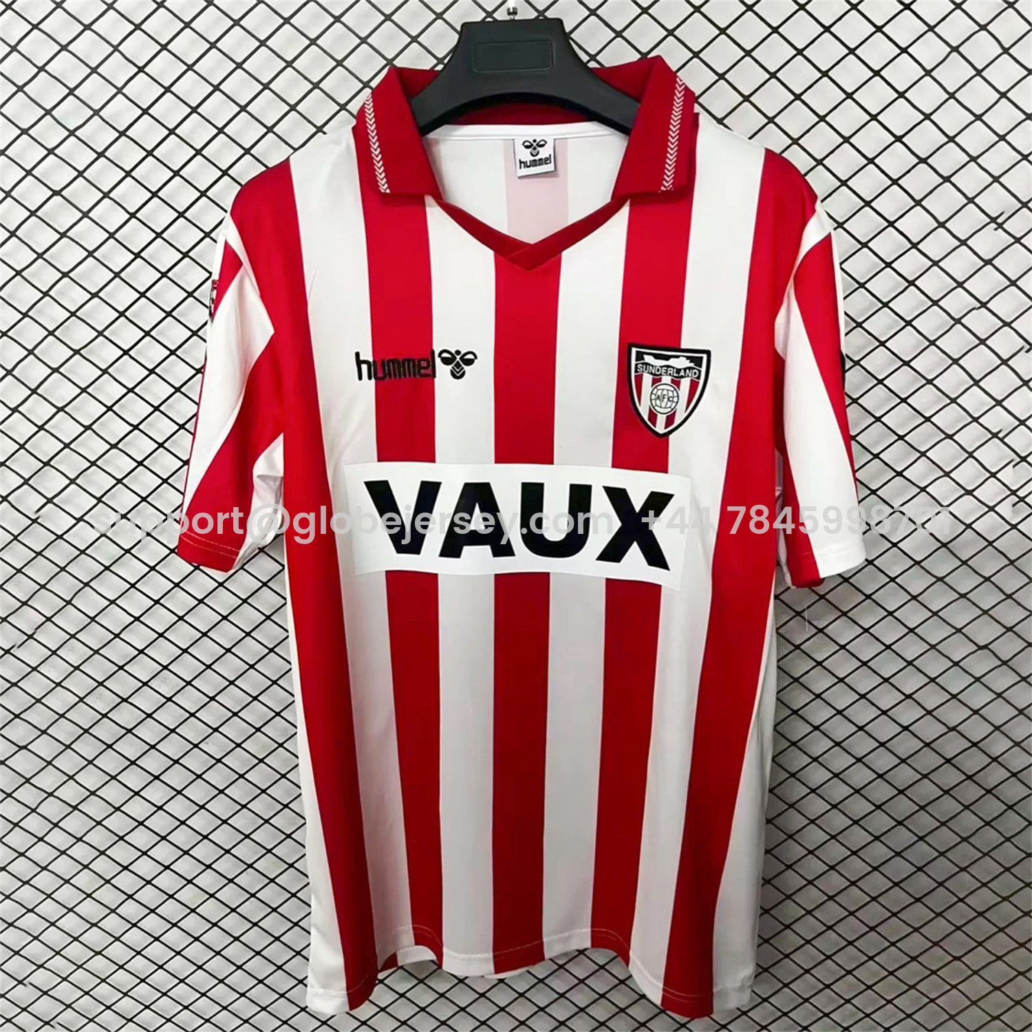 GlobeJersey-Retro Sunderland 1991-92 Home Jersey
