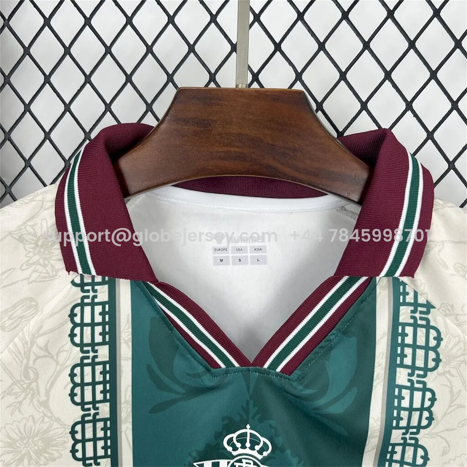 GlobeJersey-Real Betis 25-26 Green Vertical Stripes with White Flower Pattern Special Jersey - Fans Version