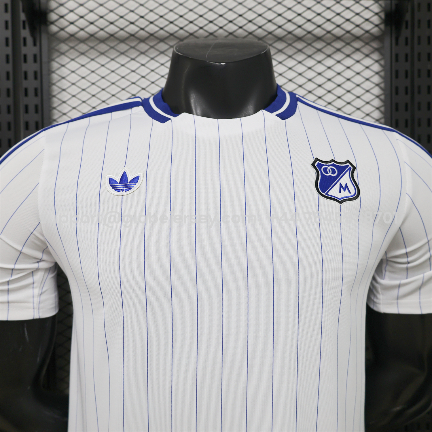 GlobeJersey-Millonarios 2026 Retro Style Casual Jersey - Player Version