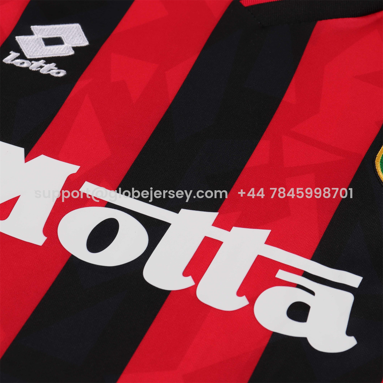 GlobeJersey-Retro AC Milan 1993-94 Home Kids Kit