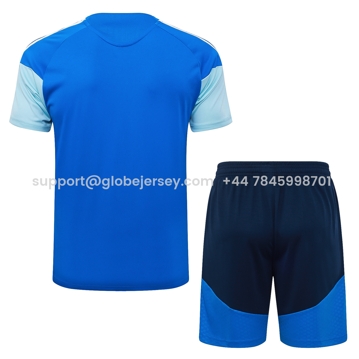 GlobeJersey-Cruzeiro 25-26 Short-Sleeve Training Set - Blue Vest & Blue Shorts