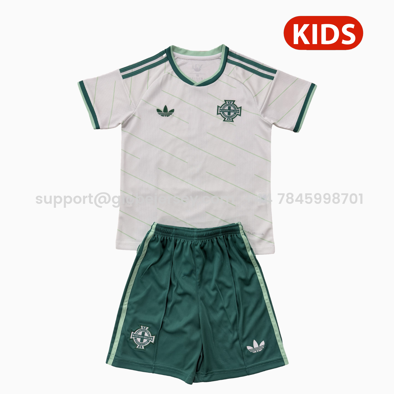 GlobeJersey-Northern Ireland 26-27 Away Kids Kit