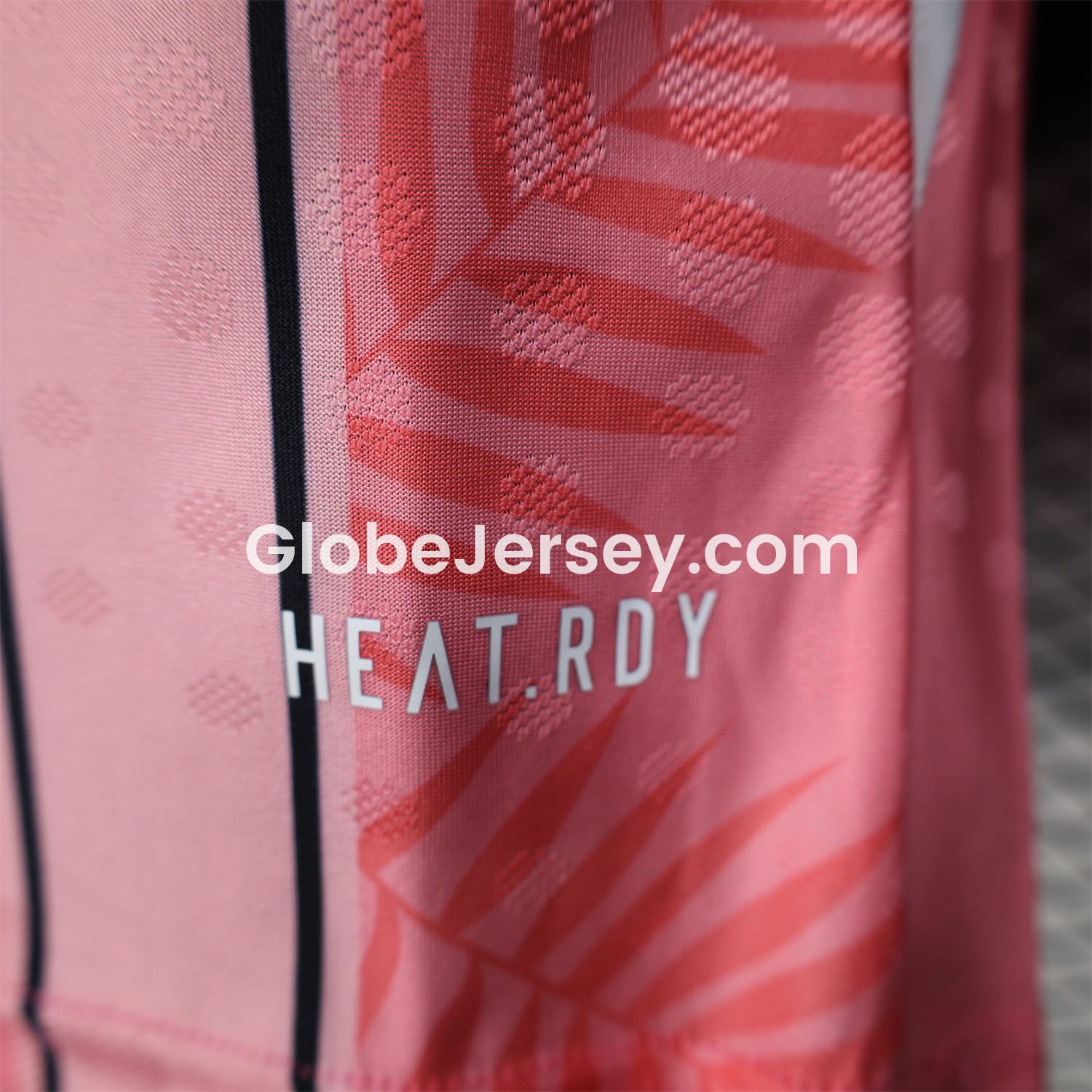 GlobeJersey-INT M.A.M 25-26 Pink Stripes and Leaves Pattern Special Jersey - Player Version