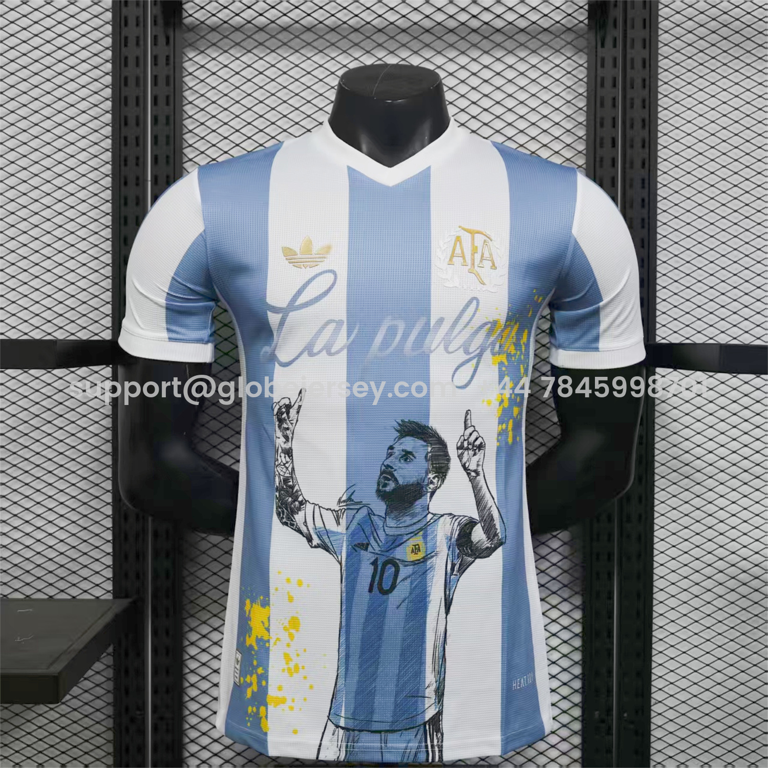 GlobeJersey-Argentina 25-26 50th Anniversary Messi Graffiti Special Jersey - Player Version