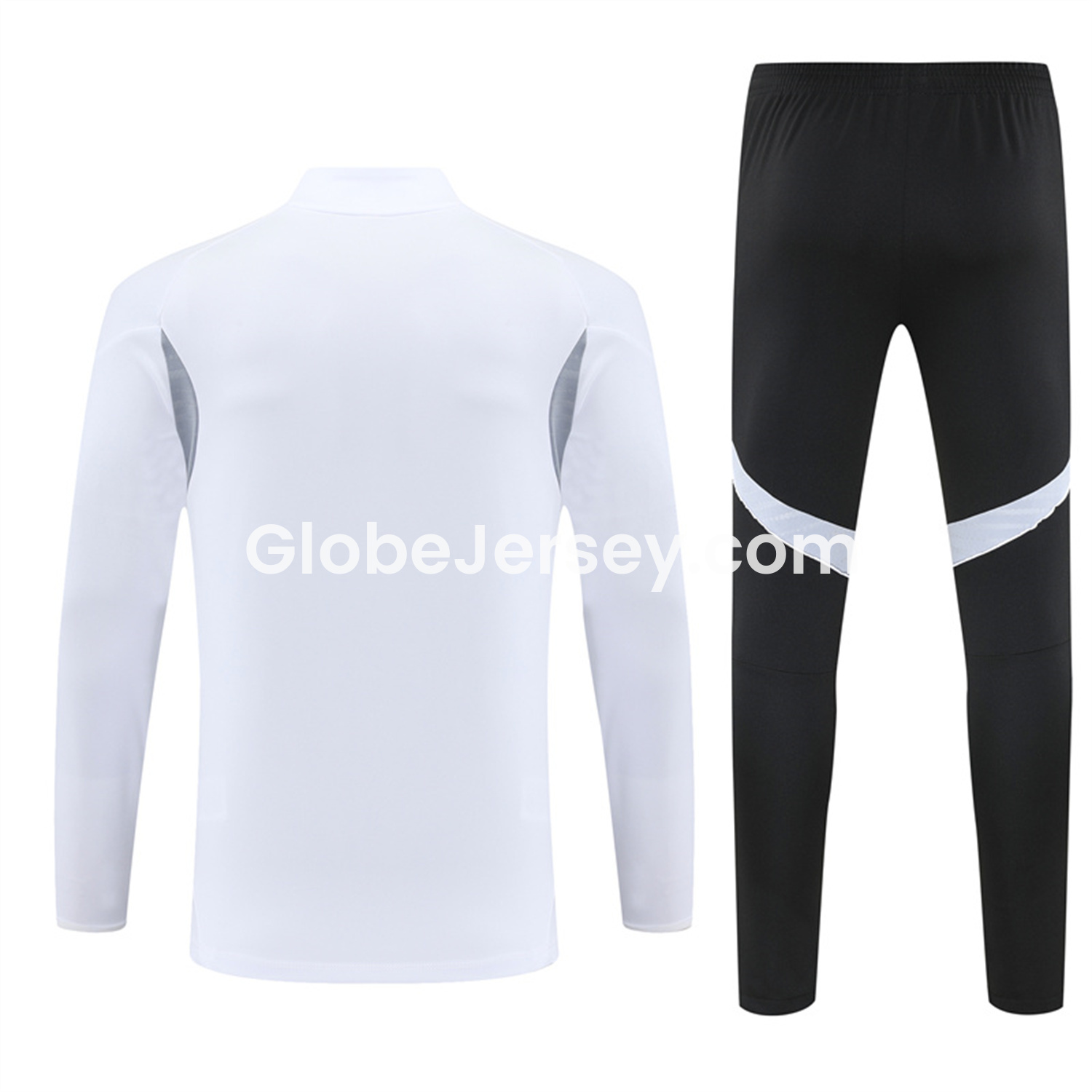 GlobeJersey-INT M.A.M 25-26 Kid Long Sleeves Training Set - White Top & Black Pants