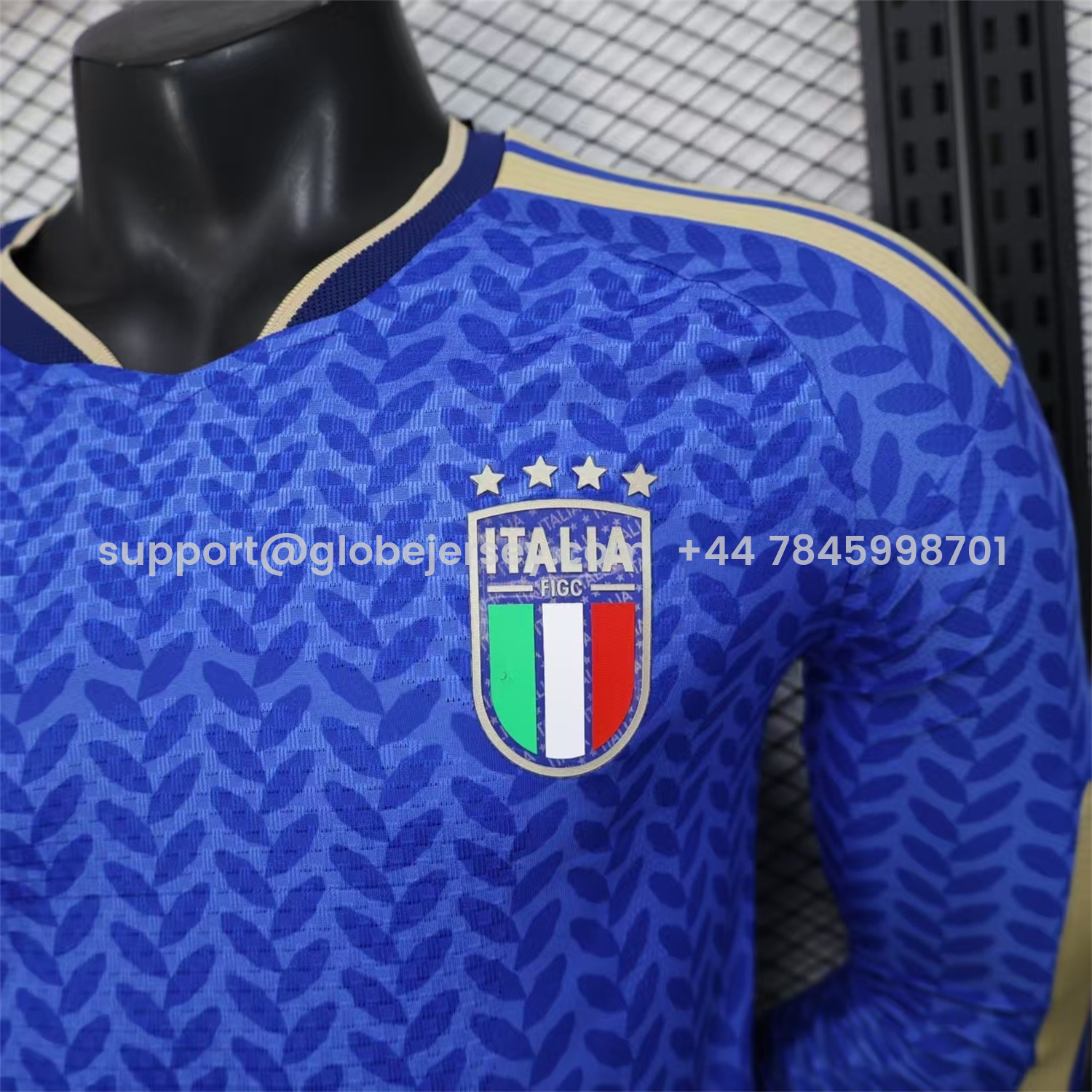 GlobeJersey-Italy 2026 Home Long Sleeves Jersey - Player Version